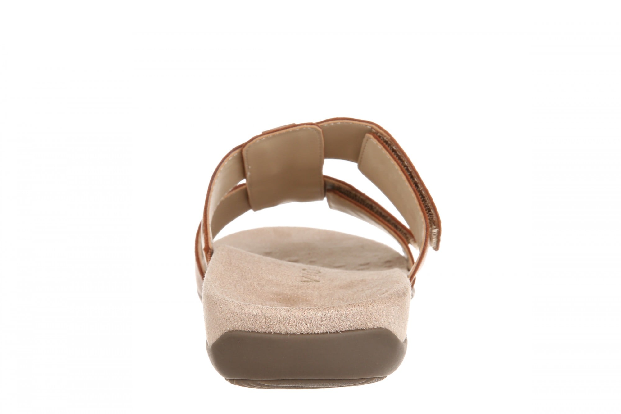Vionic Riley Women's Cushioned Slide Sandal - Tan - Back