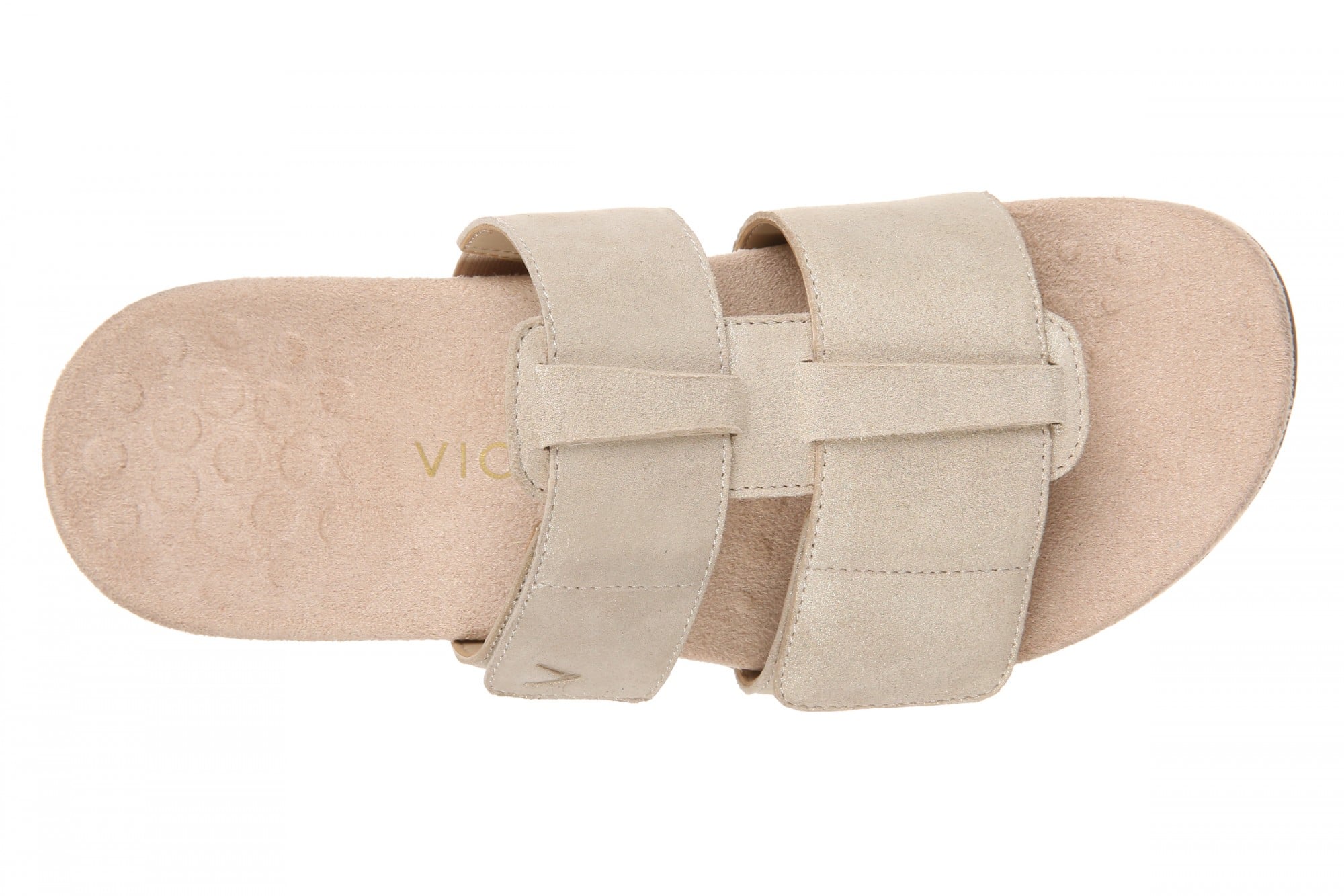 Vionic Riley Women's Cushioned Slide Sandal - Gold - Top