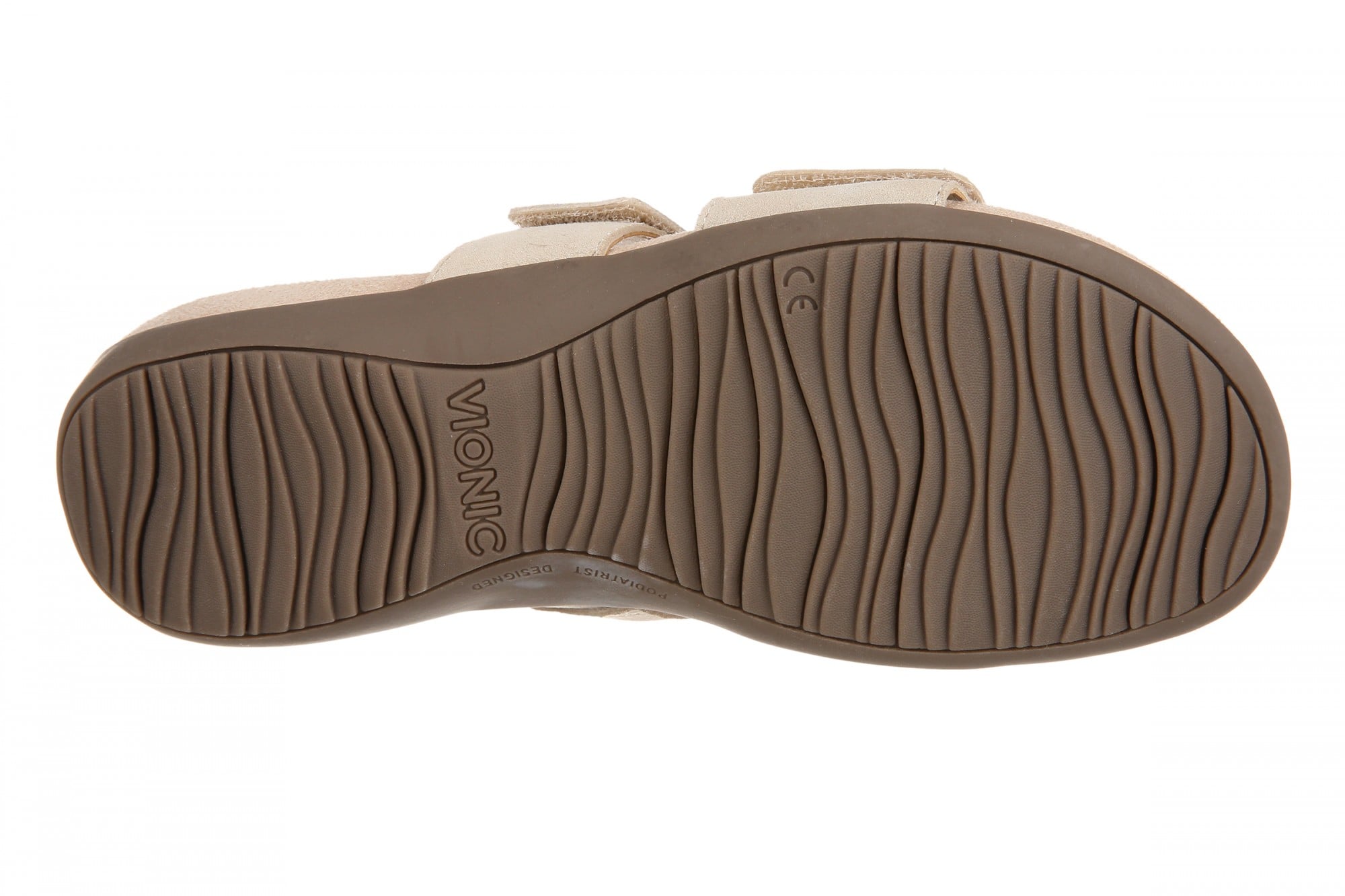 Vionic Riley Women's Cushioned Slide Sandal - Gold - Bottom