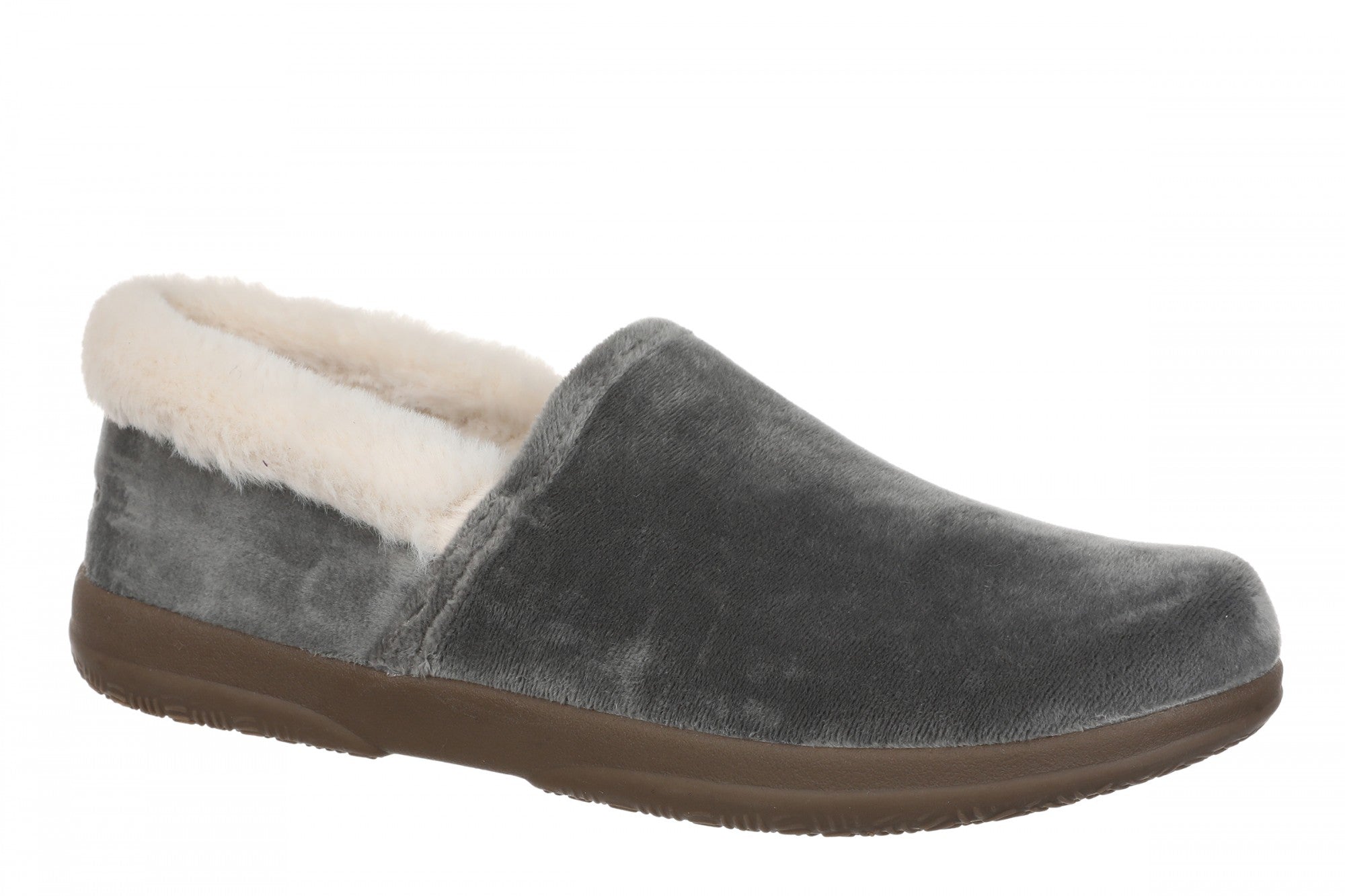 Vionic Clare Slipper - Women's Cozy Orthotic Arch Support Slippers in Charcoal