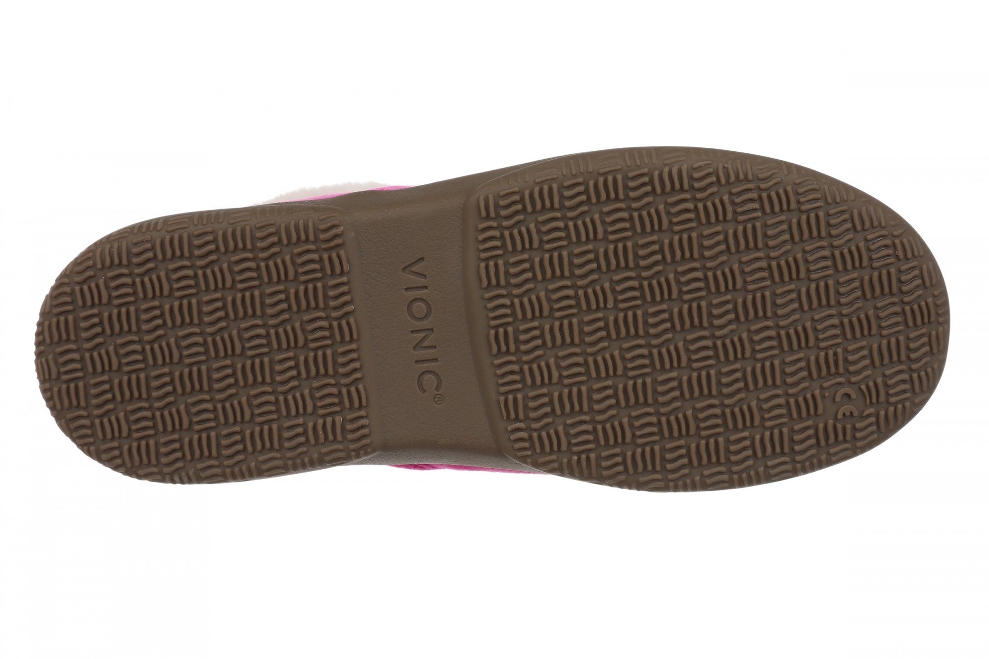 Vionic Clare Slipper - Women's Cozy Orthotic Arch Support Slippers - Fuchsia - Bottom