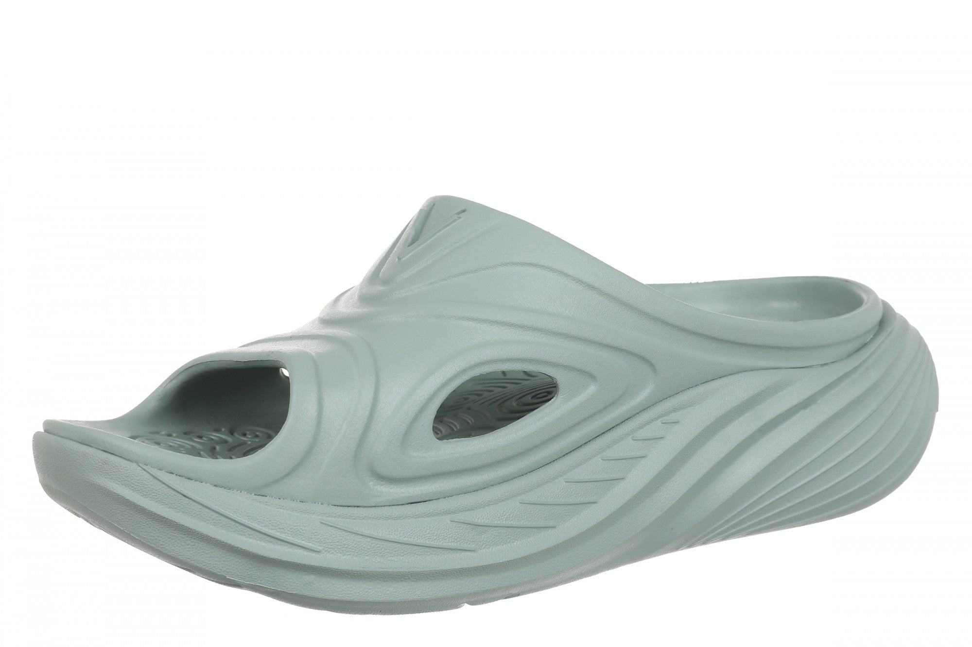 Vionic Cove Rx Unisex Slide Sandal - Iceberg Green - Left angle