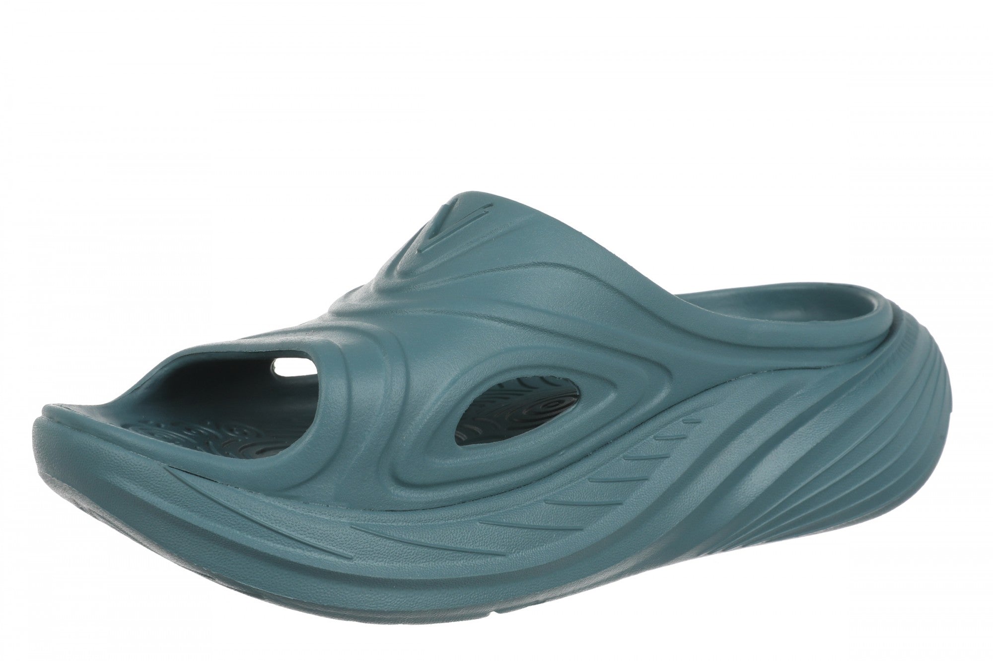 Vionic Cove Rx Unisex Slide Sandal - Bodega Blue - Left angle