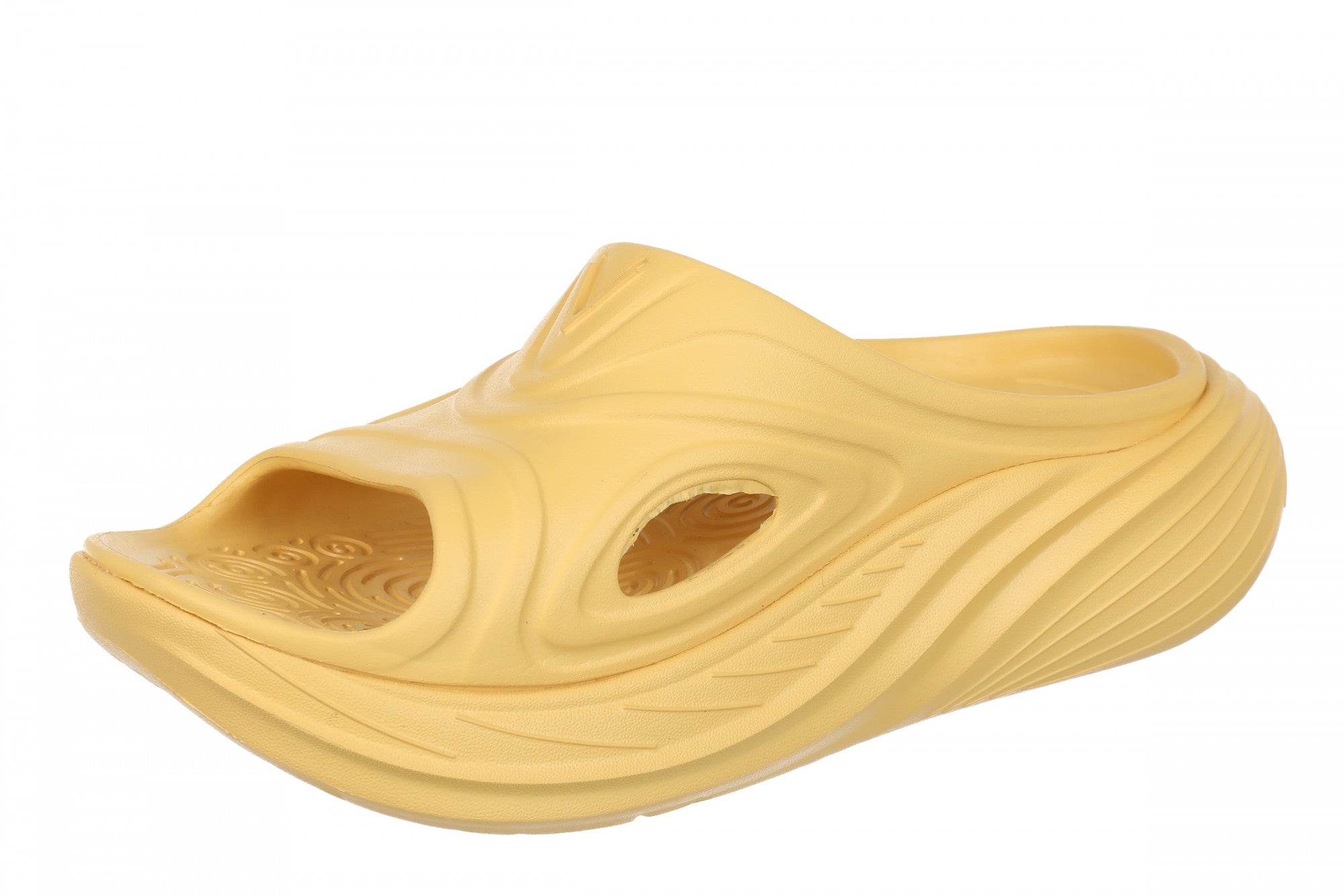Vionic Cove Rx Unisex Slide Sandal - Butter Yellow - Left angle