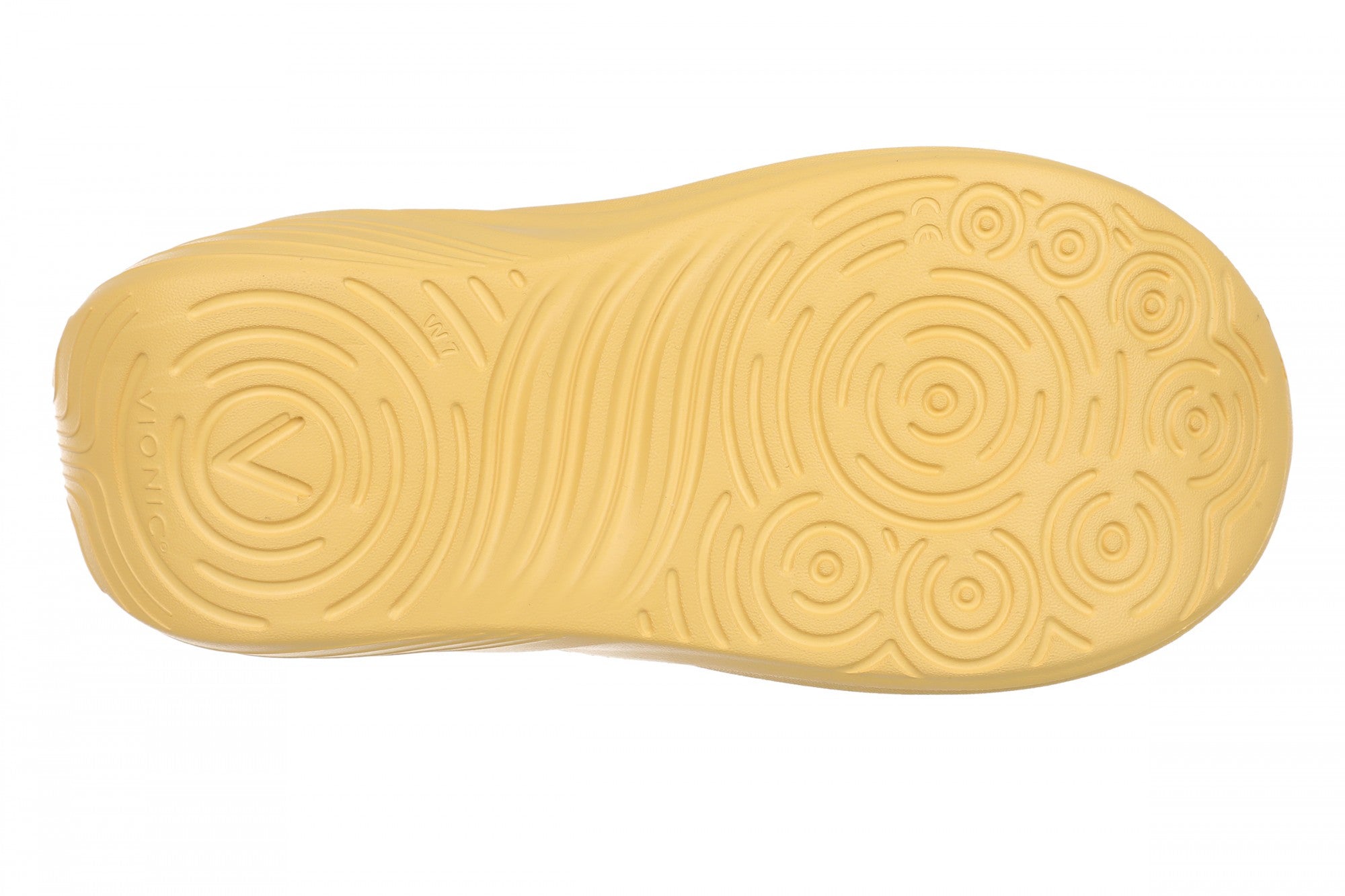 Vionic Cove Rx Unisex Slide Sandal - Butter Yellow - Bottom