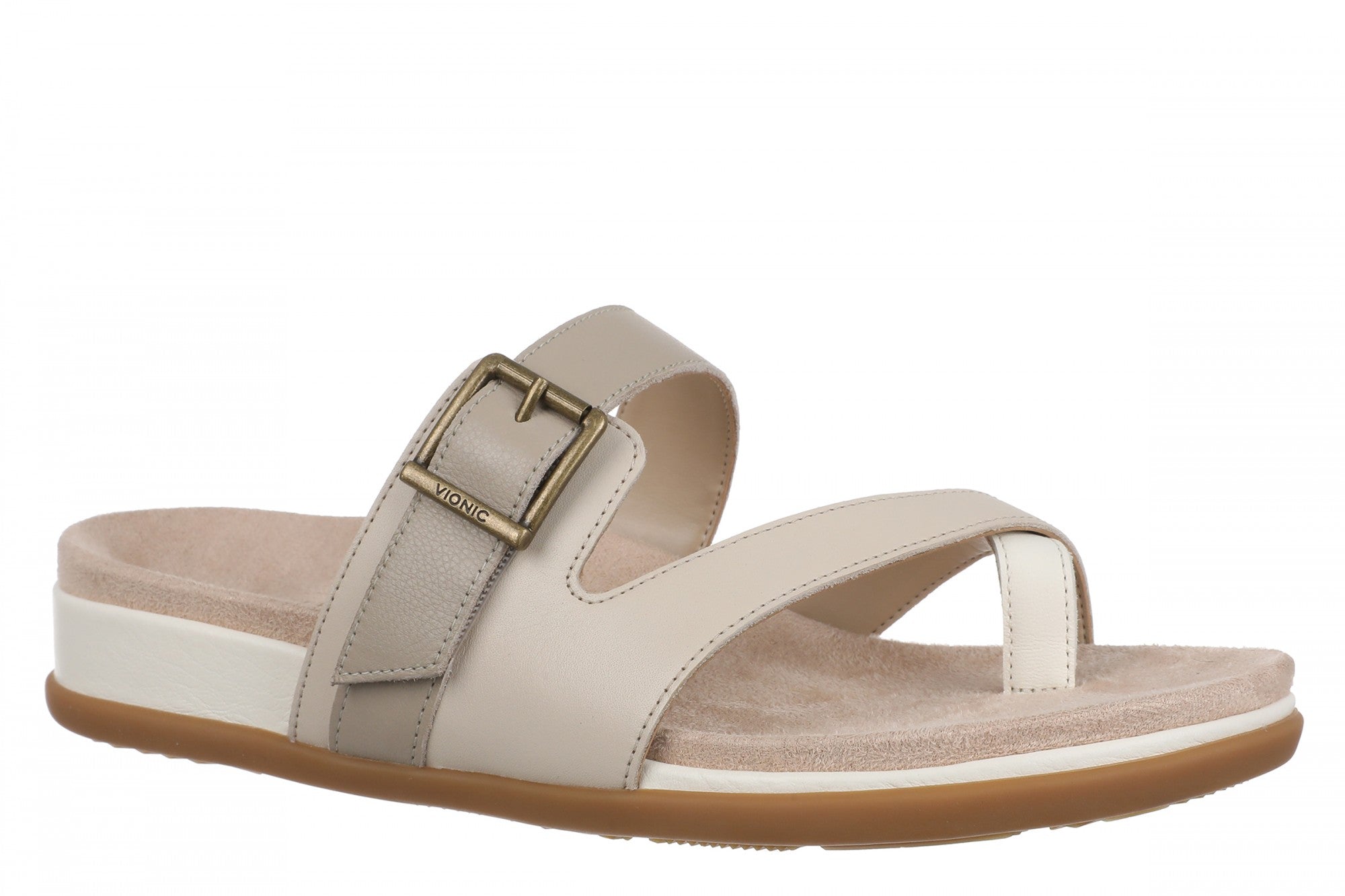 Vionic Carmela Women's Thong Sandals - Ivory Multi - Angle main