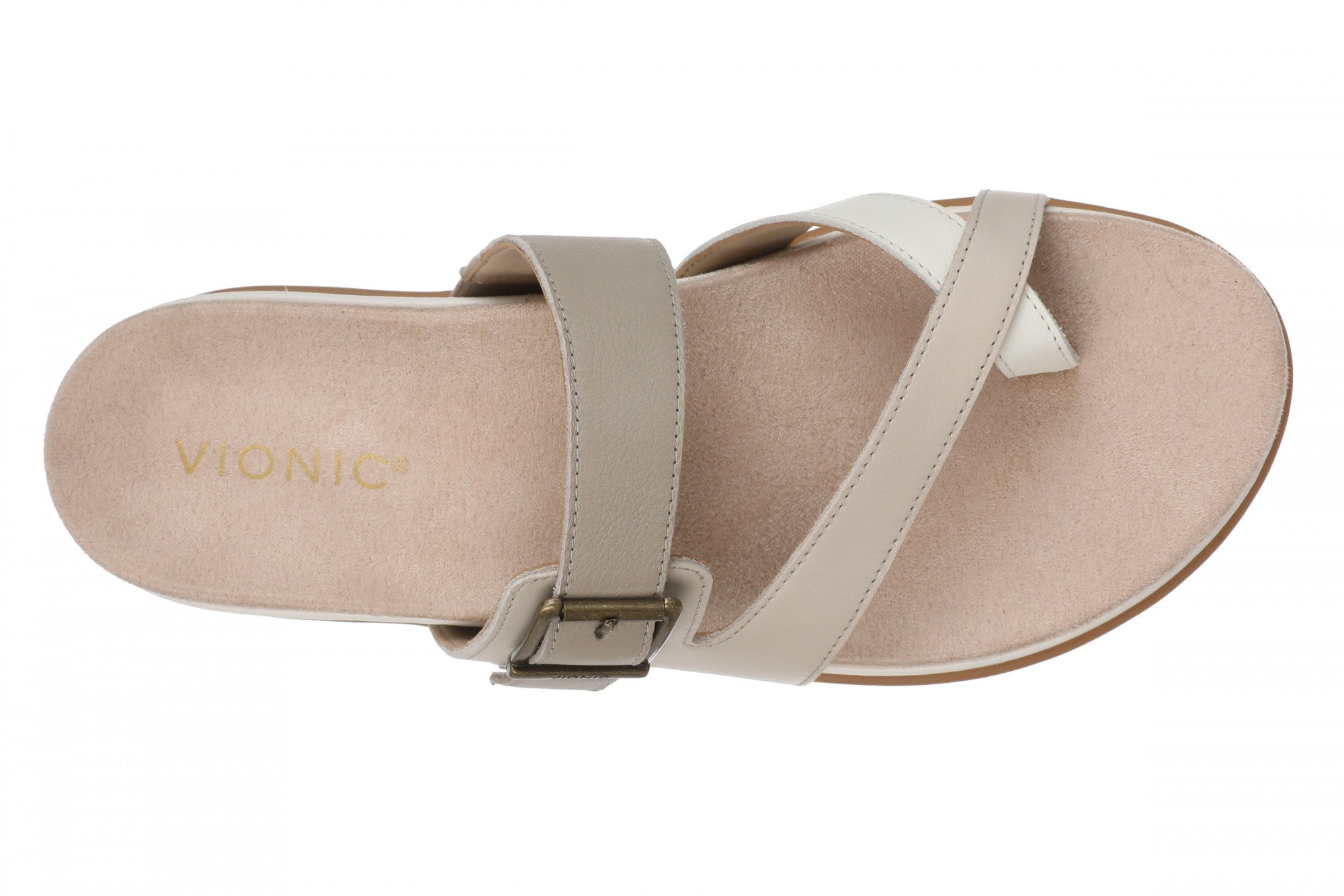 Vionic Carmela Women's Thong Sandals - Ivory Multi - Top