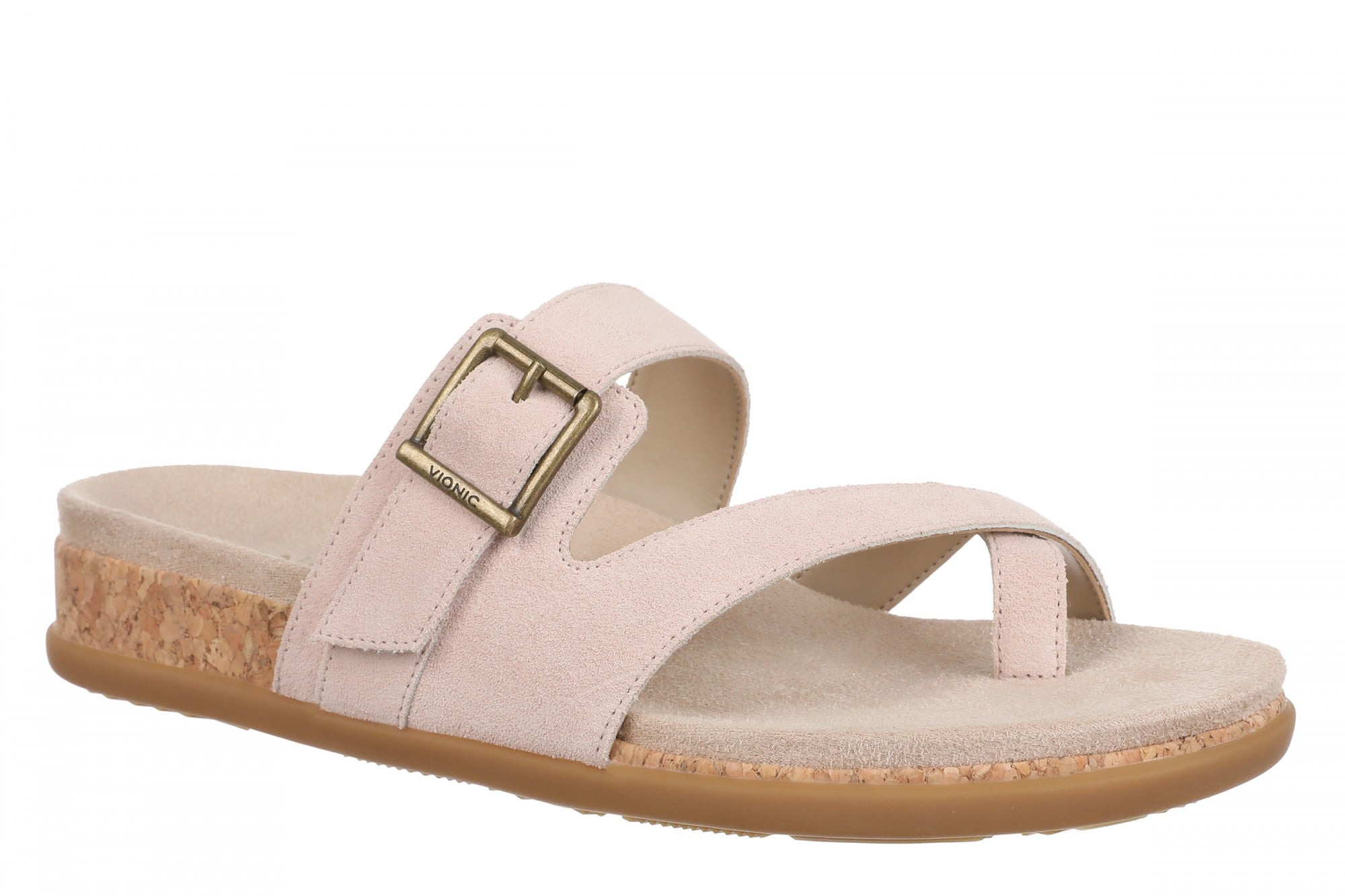 Vionic Carmela Women's Thong Sandals - Cameo Rose - Angle main