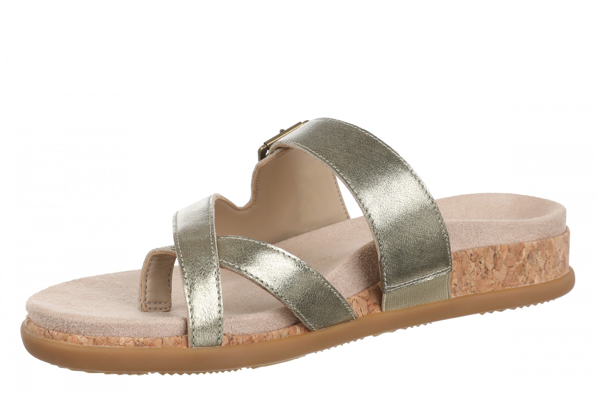 Vionic Carmela Women's Thong Sandals - Gold - Left angle