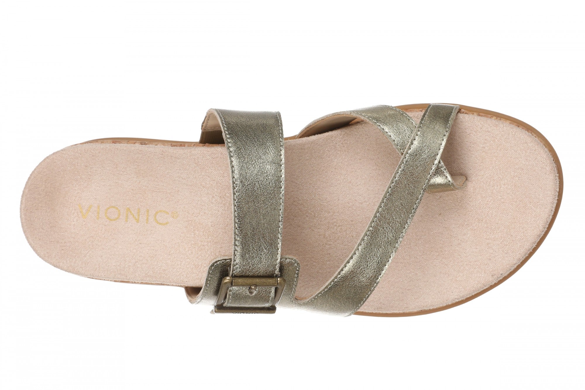 Vionic Carmela Women's Thong Sandals - Gold - Top