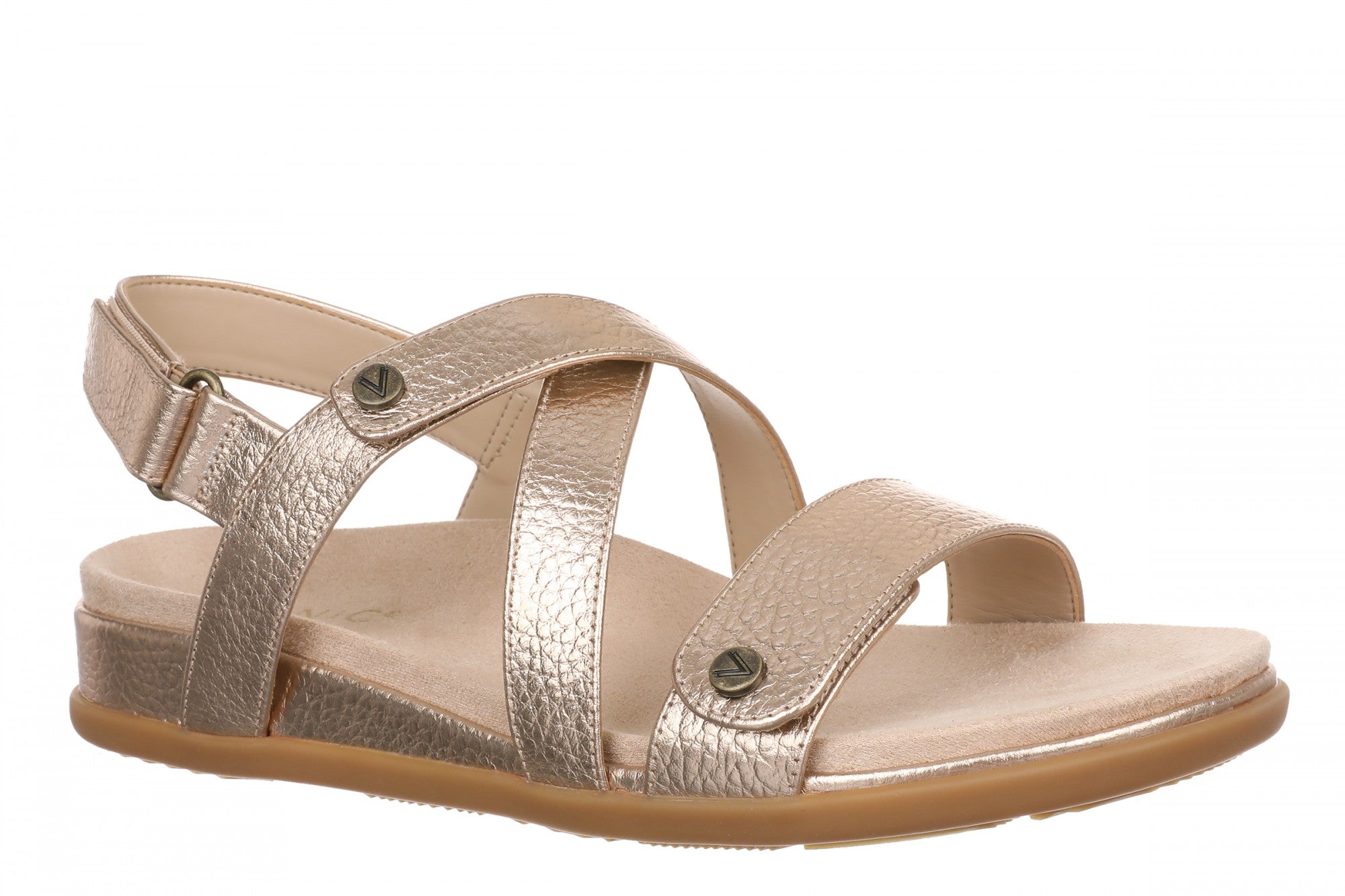 Vionic Cypress Women's Strappy Sandals - Bronze - Angle main