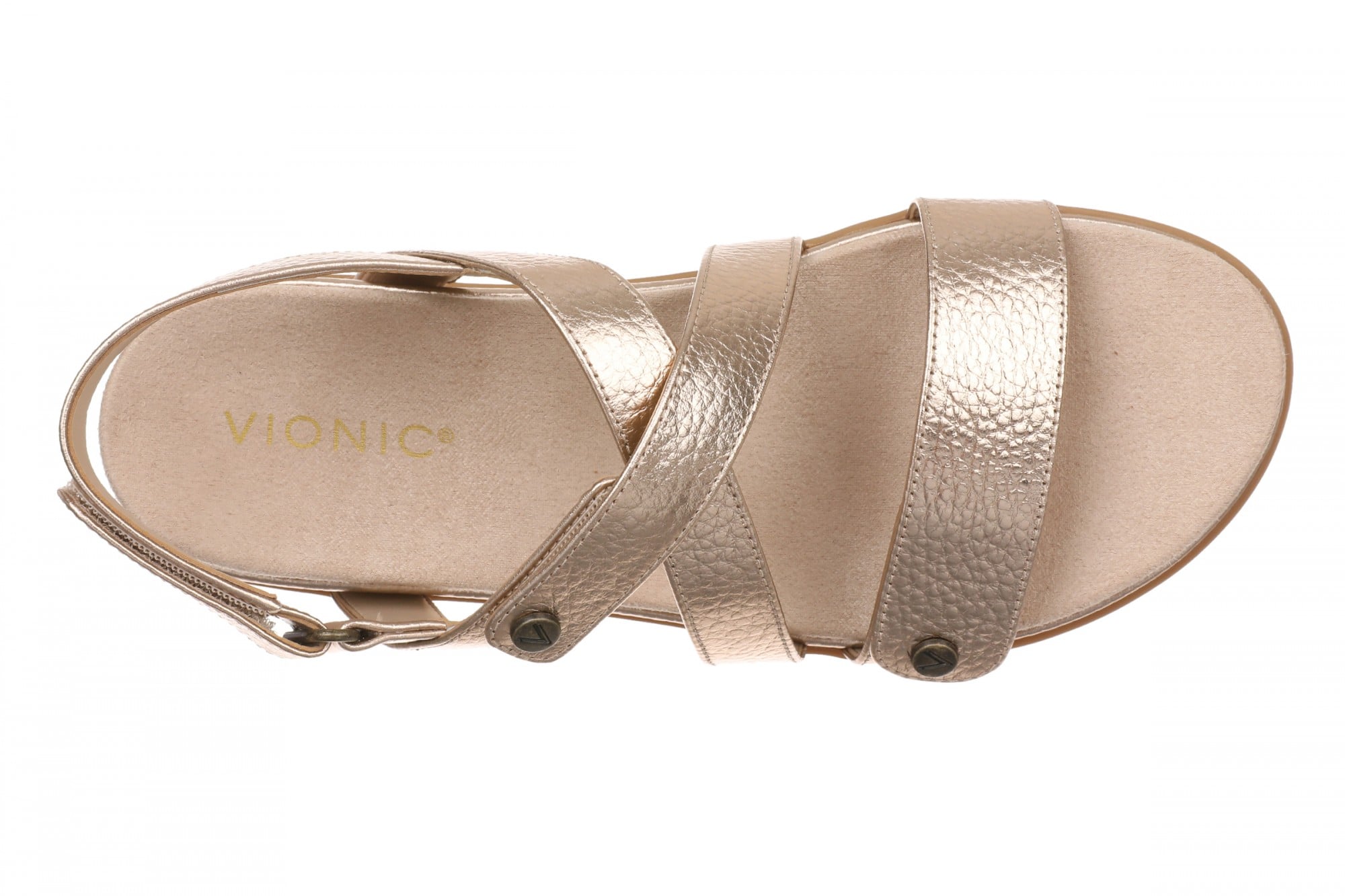 Vionic Cypress Women's Strappy Sandals - Bronze - Top