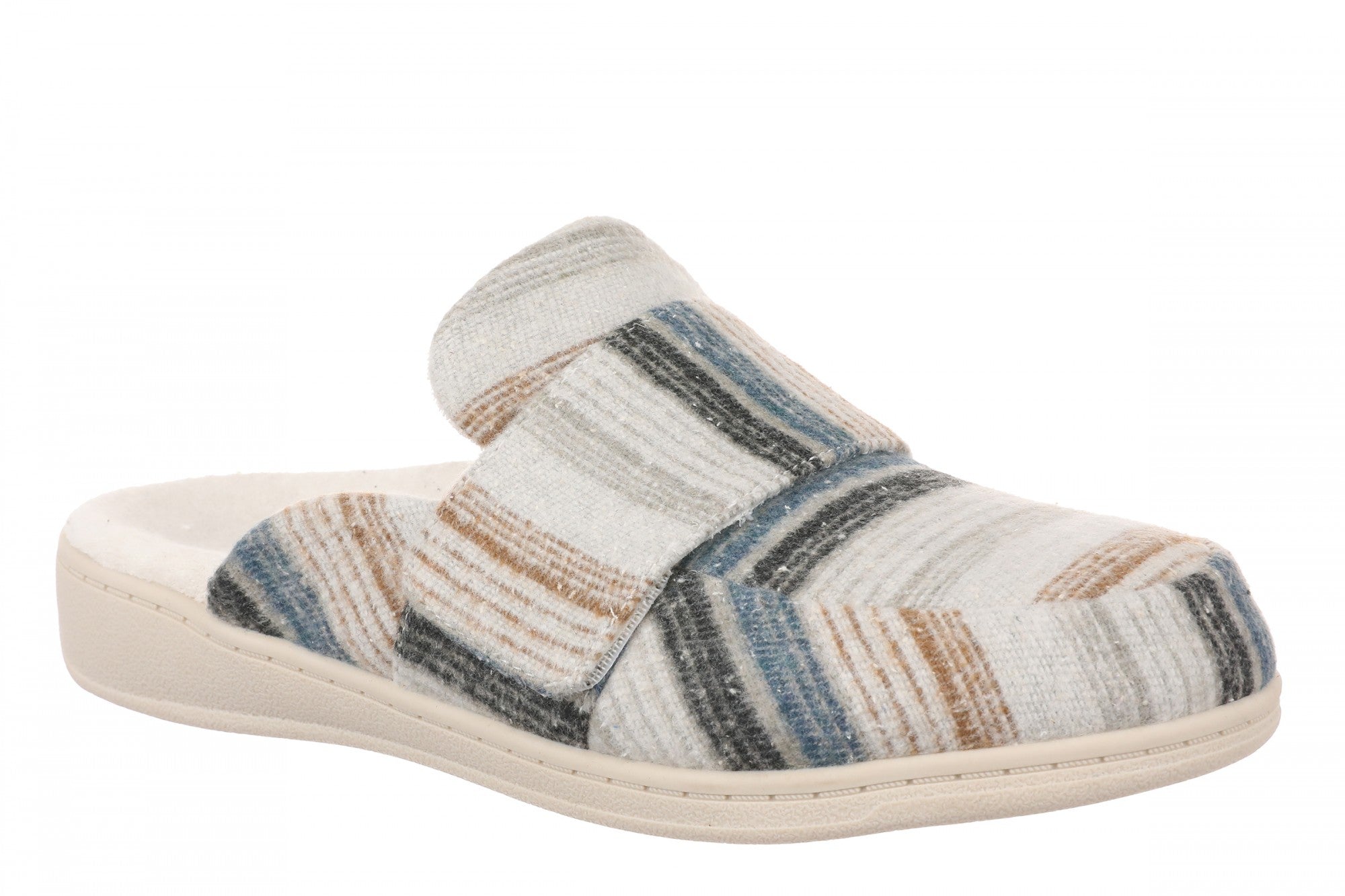 Vionic Gemma II Women's Mule/Clog Slipper - Cream Multi - Angle main