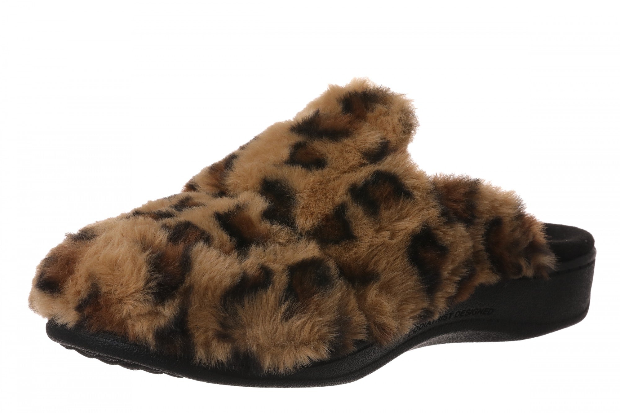 Vionic Gemma II Women's Mule/Clog Slipper - Brown Multi - Left angle