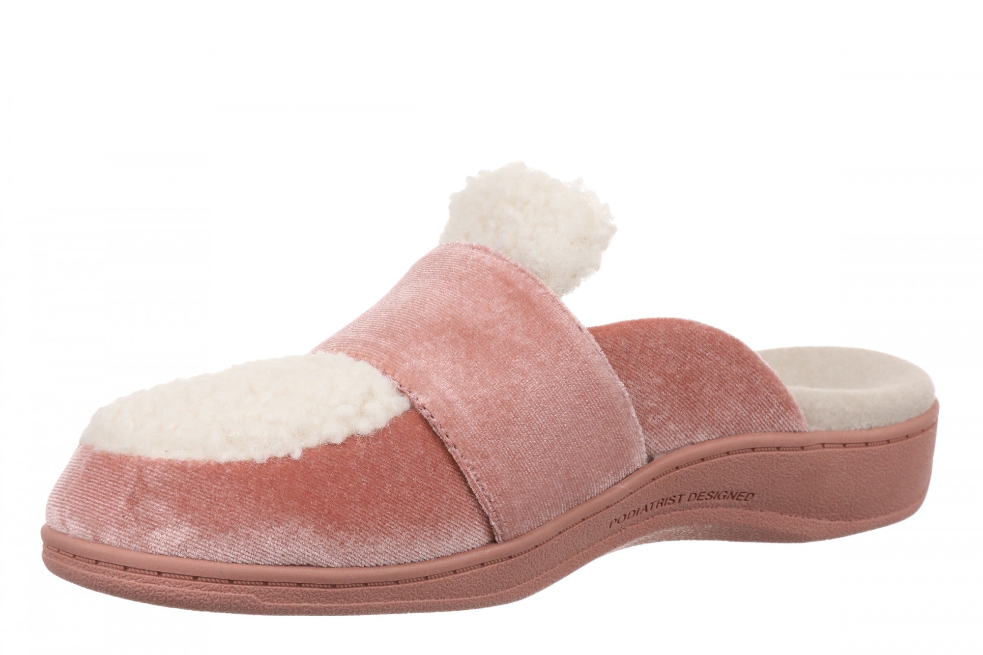 Vionic Gemma II Women's Mule/Clog Slipper - Light Pink - Left angle