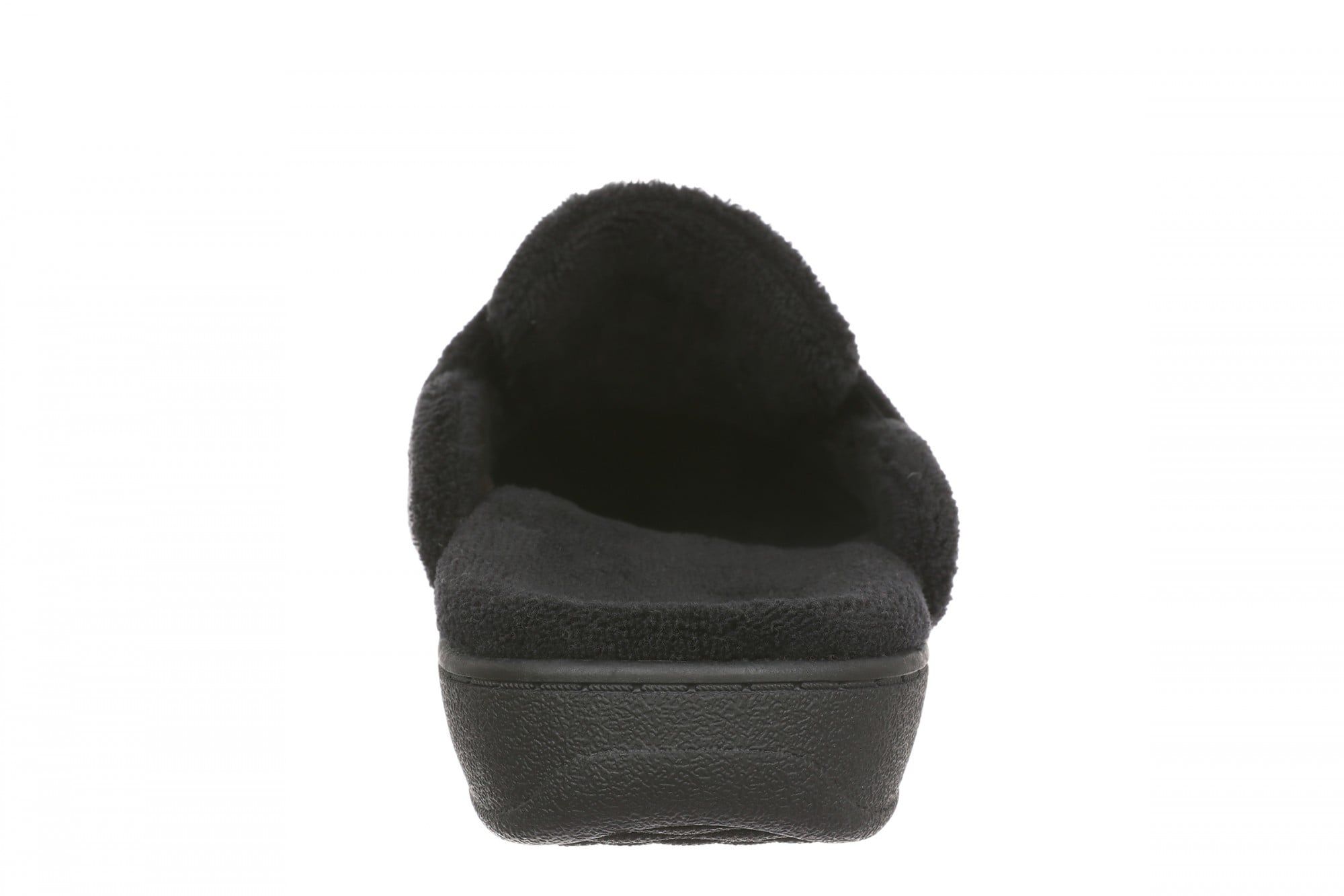 Vionic Gemma II Women's Mule/Clog Slipper - Black Terry - Back