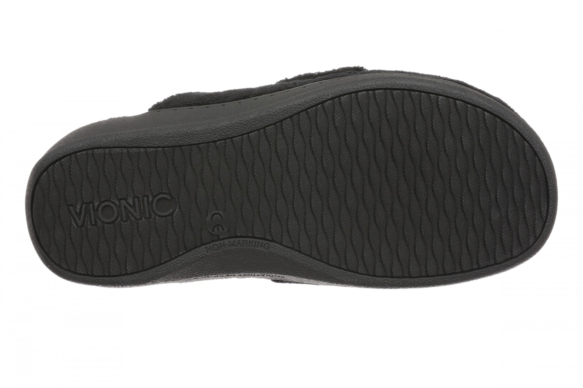 Vionic Gemma II Women's Mule/Clog Slipper - Black Terry - Bottom