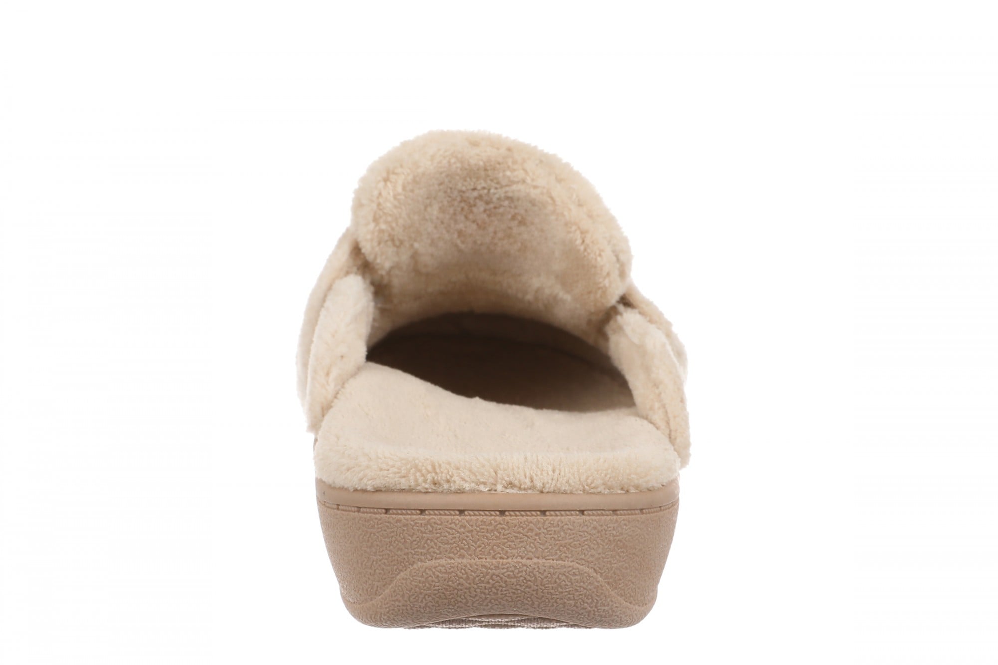 Vionic Gemma II Women's Mule/Clog Slipper - Tan Terry - Back
