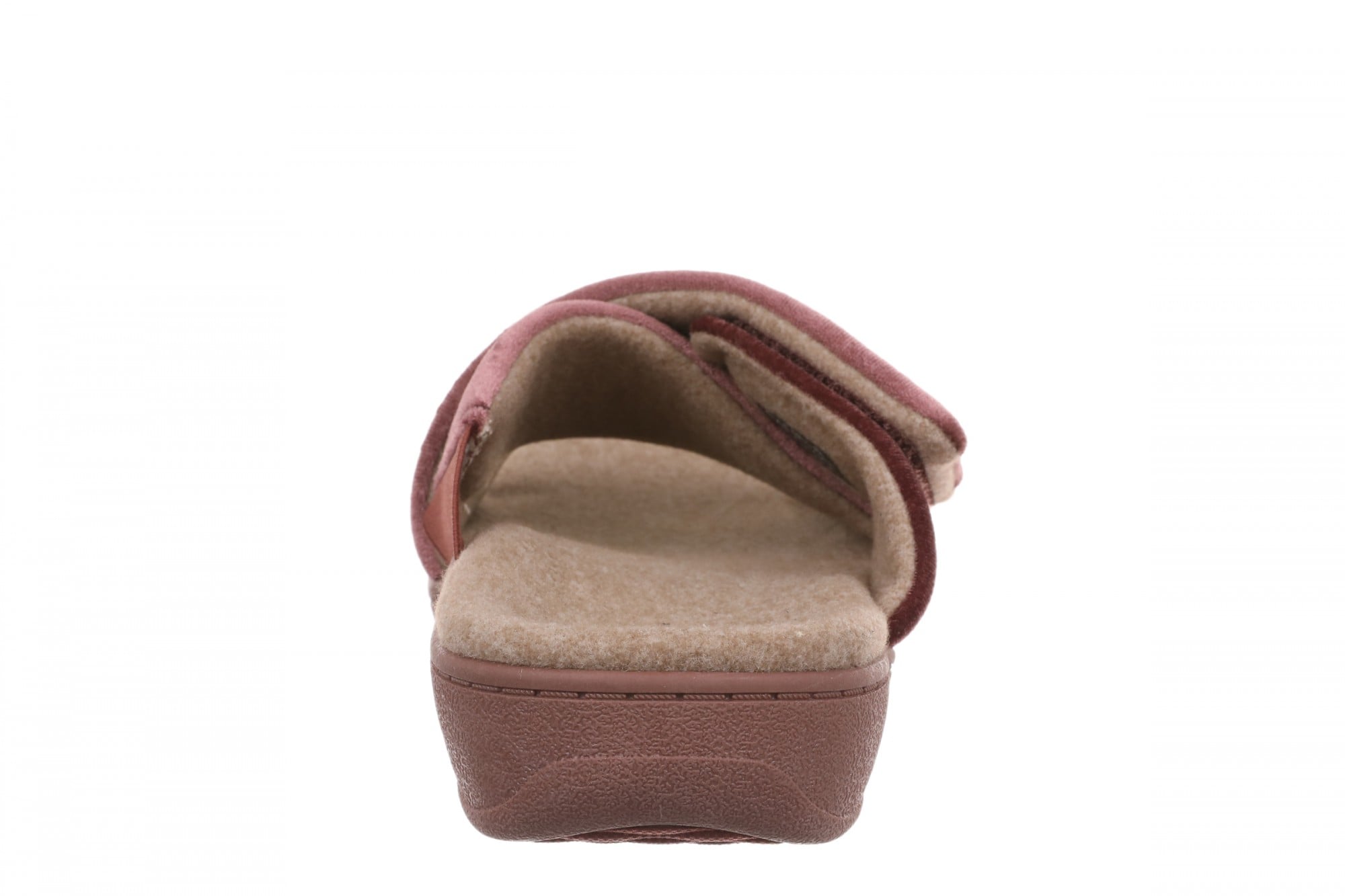 Vionic Relax II Women's Orthotic Slide Slippers - Sable Velvet - Back