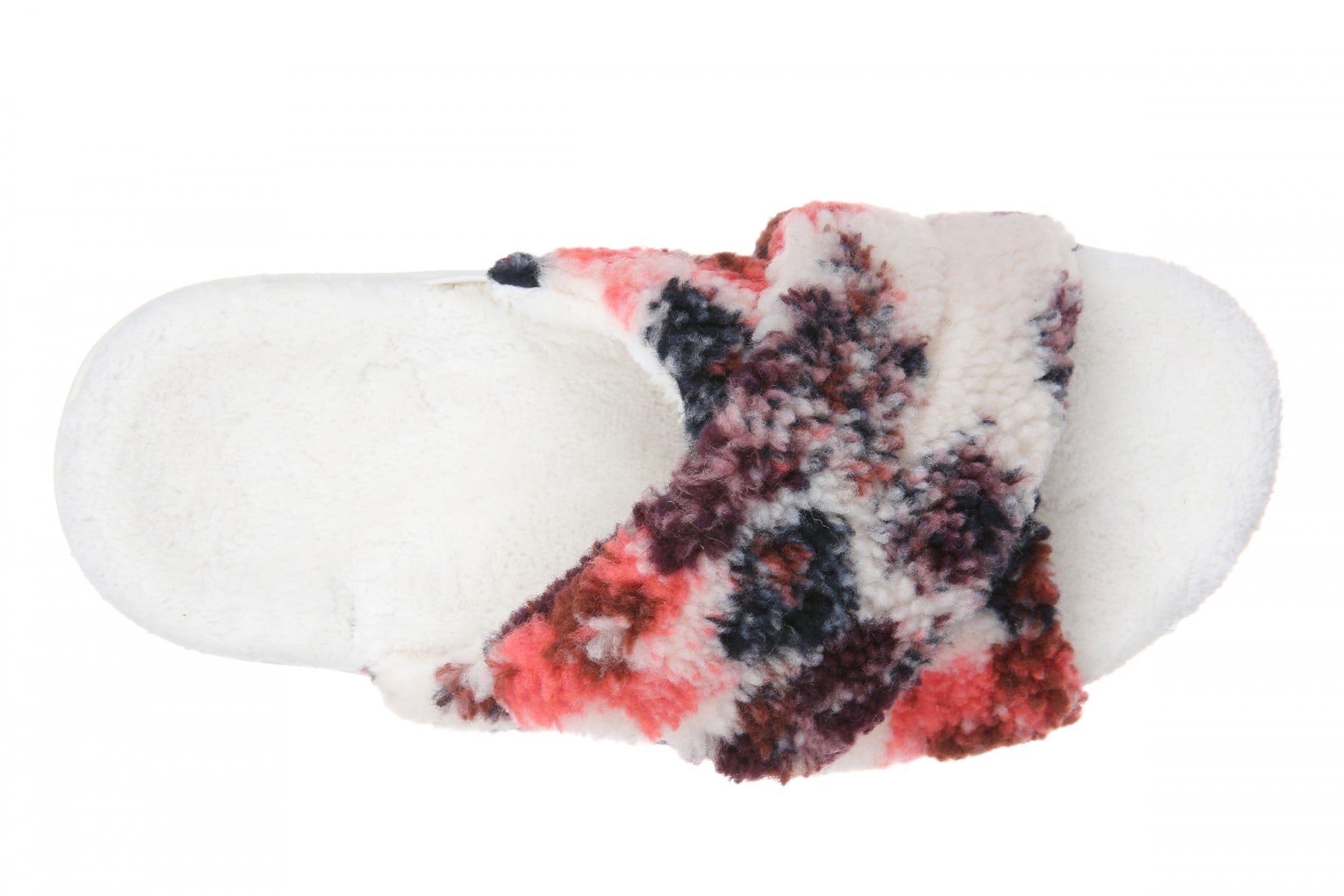 Vionic Relax II Women's Orthotic Slide Slippers - Ivory Floral - Top