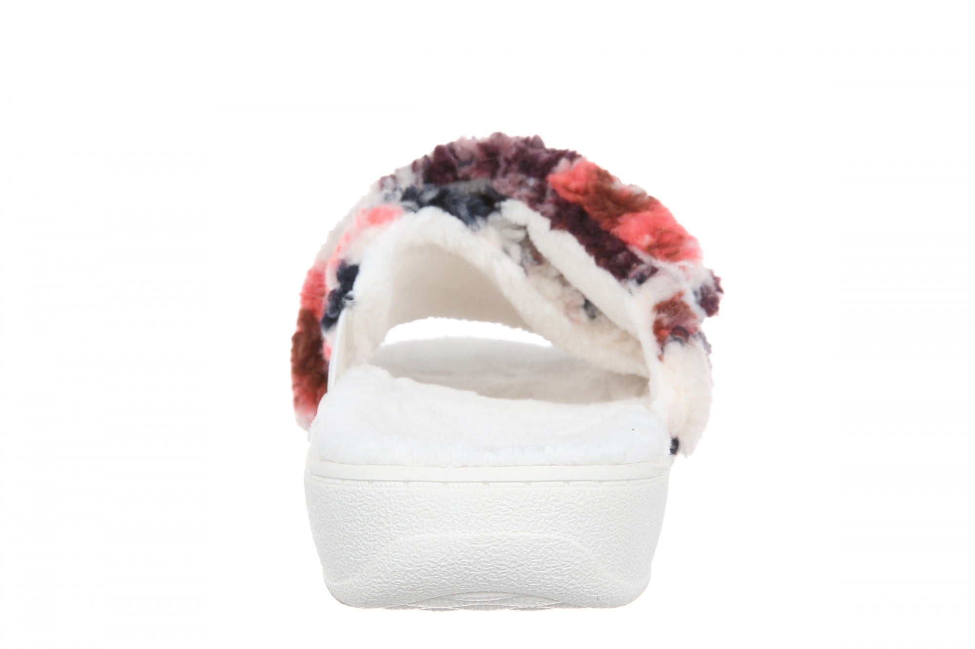 Vionic Relax II Women's Orthotic Slide Slippers - Ivory Floral - Back