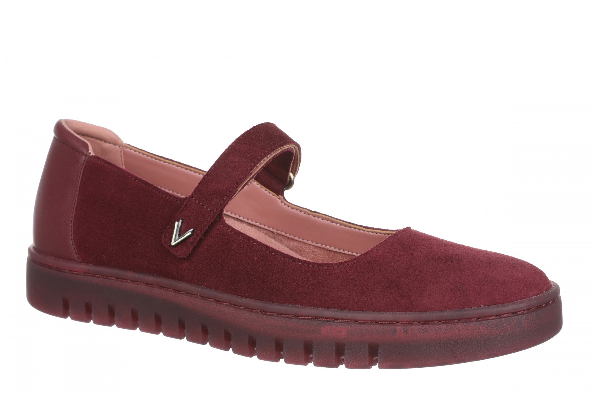 Vionic Uptown Maryjane - Women's Comfortable Orthotic Mary Jane Shoe - Cherry Jubilee - Angle main