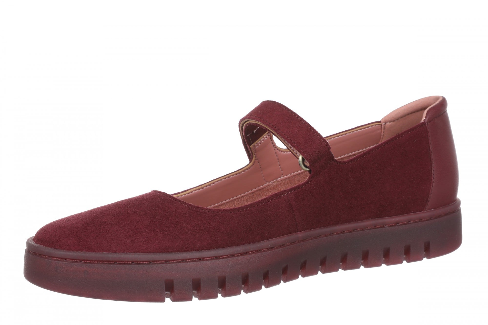 Vionic Uptown Maryjane - Women's Comfortable Orthotic Mary Jane Shoe - Cherry Jubilee - Left angle