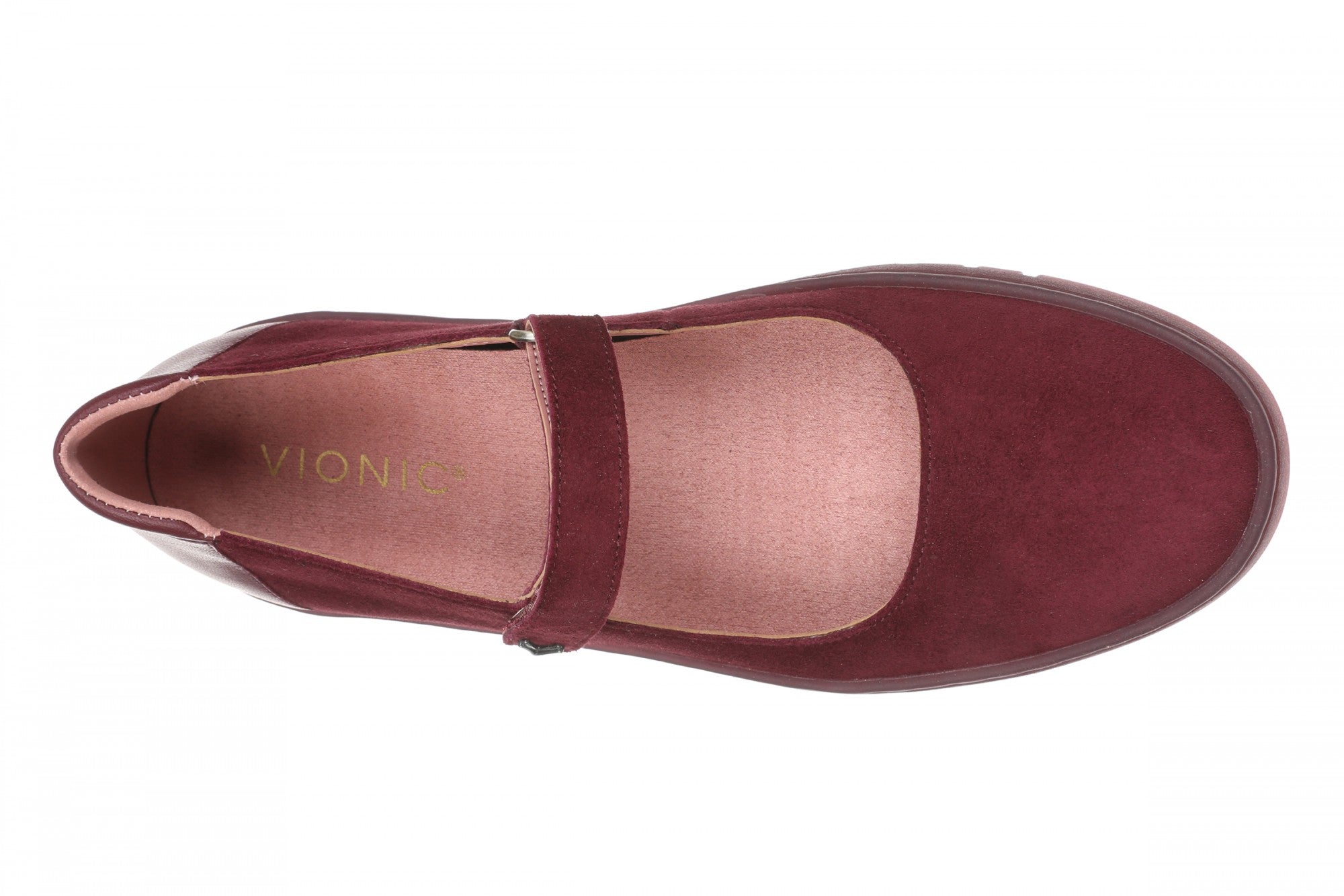 Vionic Uptown Maryjane - Women's Comfortable Orthotic Mary Jane Shoe - Cherry Jubilee - Top