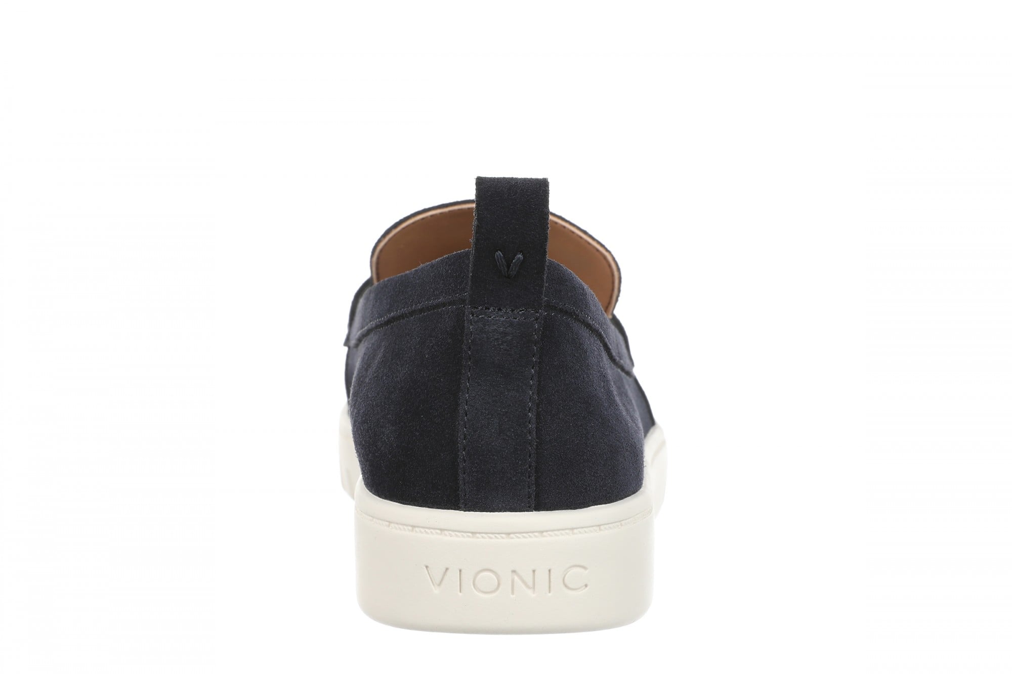 Vionic Chantel Women's Arch Support Slip-On Loafer Shoe - Navy Blazer - Back
