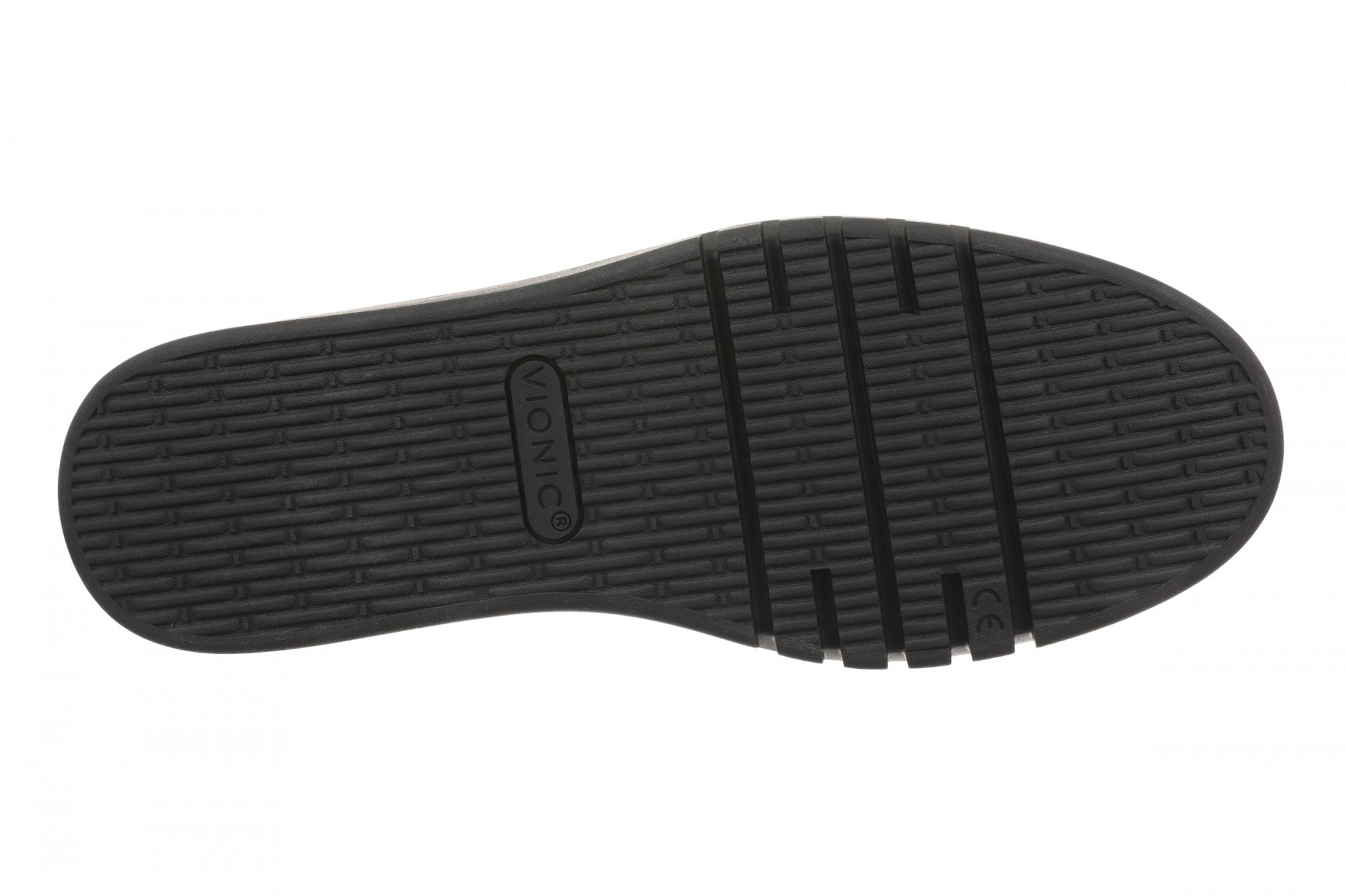 Vionic Chantel Women's Arch Support Slip-On Loafer Shoe - Black/Black - Bottom