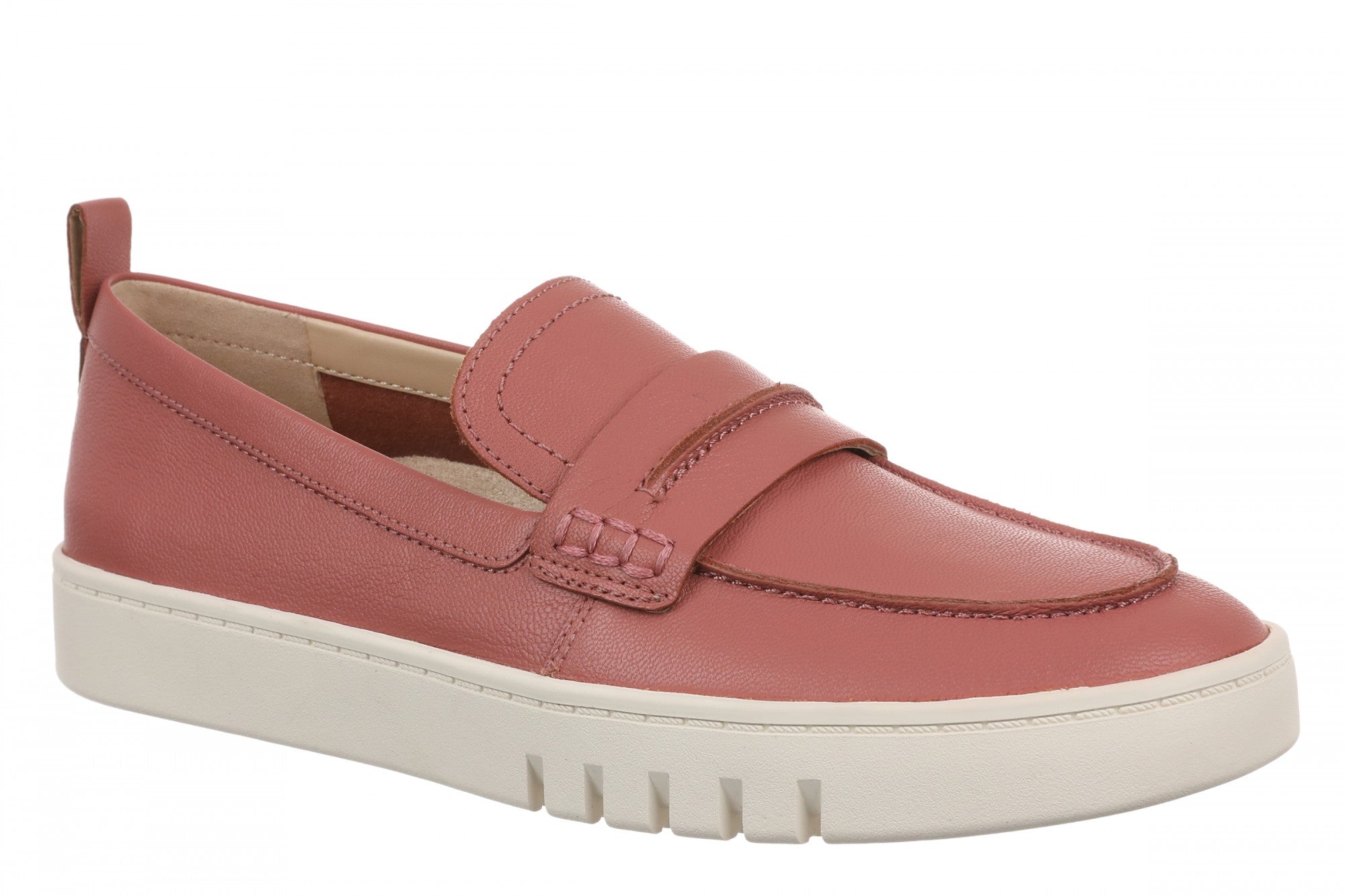 Vionic Chantel Women's Arch Support Slip-On Loafer Shoe in Withered Rose