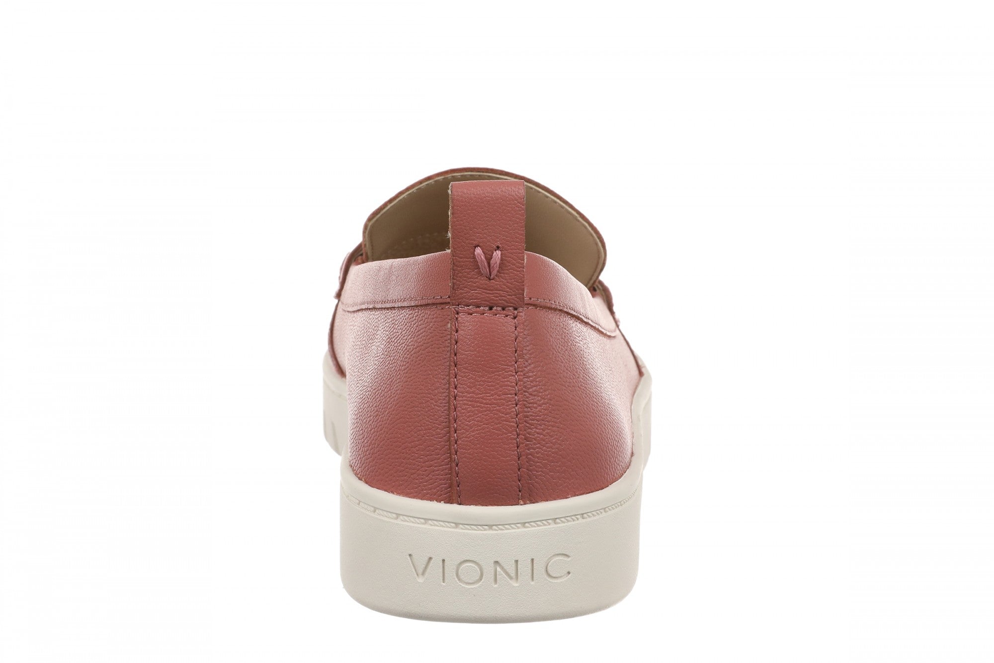 Vionic Chantel Women's Arch Support Slip-On Loafer Shoe - Withered Rose - Back