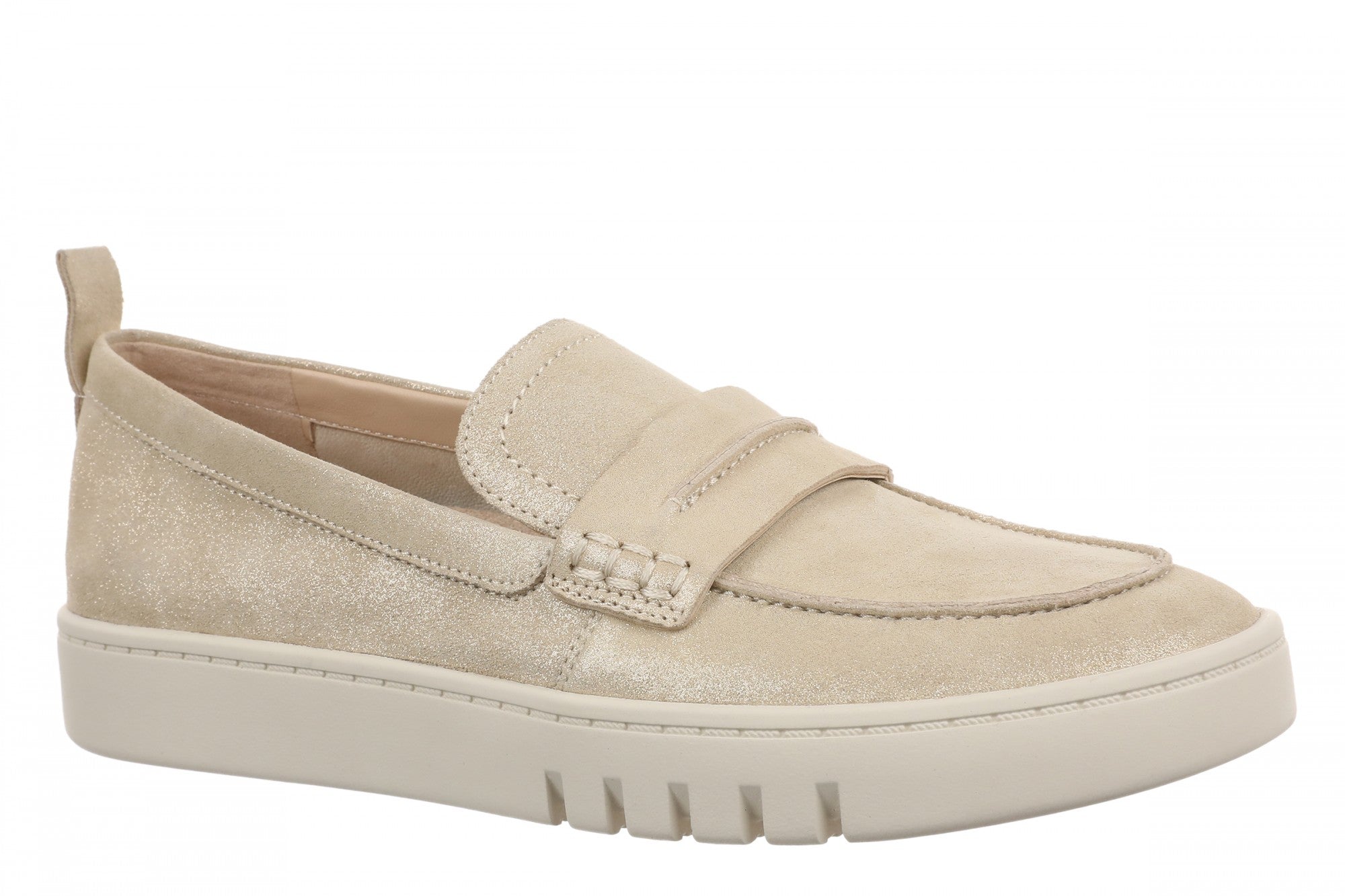 Vionic Chantel Women's Arch Support Slip-On Loafer Shoe in Gold