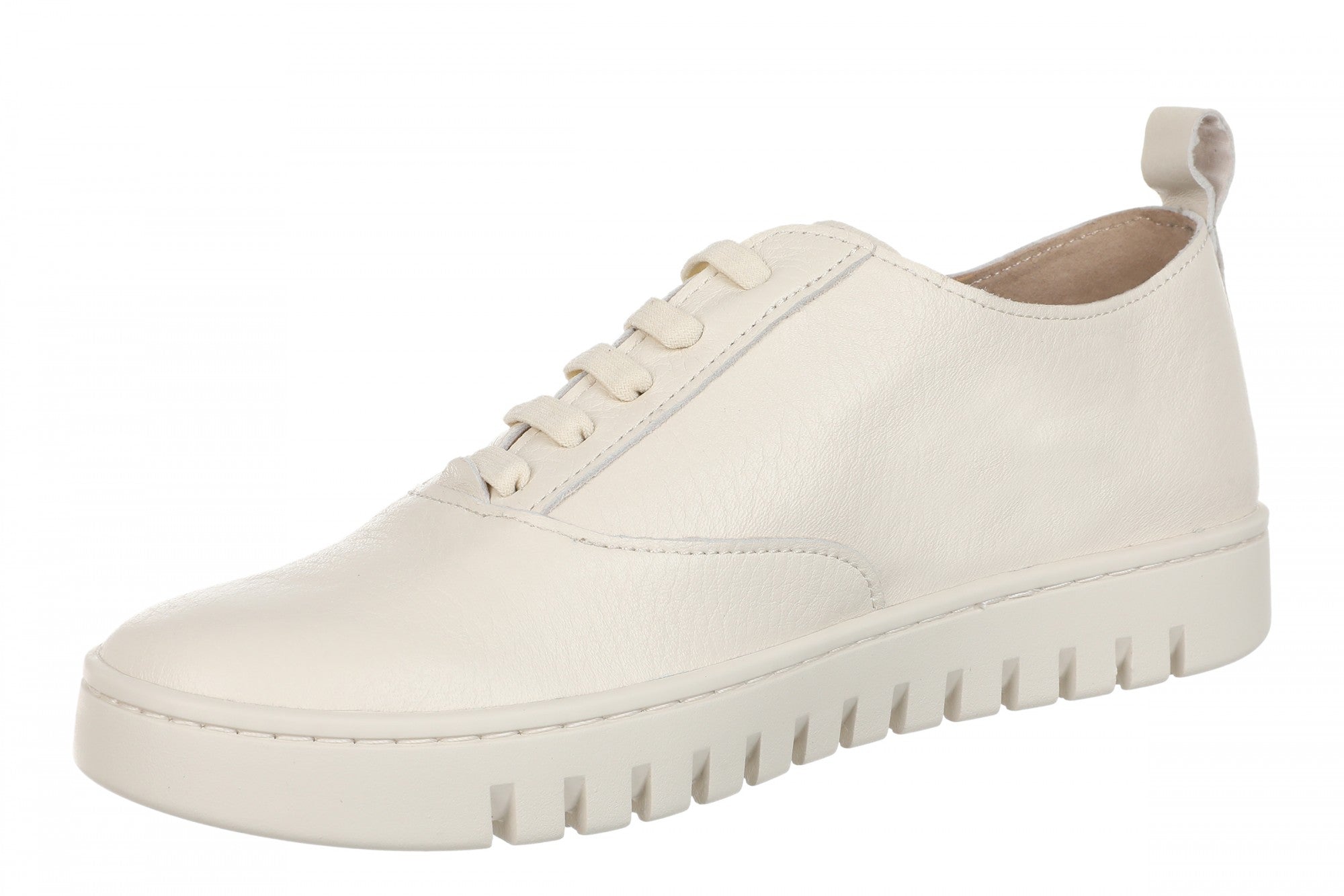 Vionic Uptown Juniper Women's Slip-on Loafer Moc Shoe - Cream - Left angle