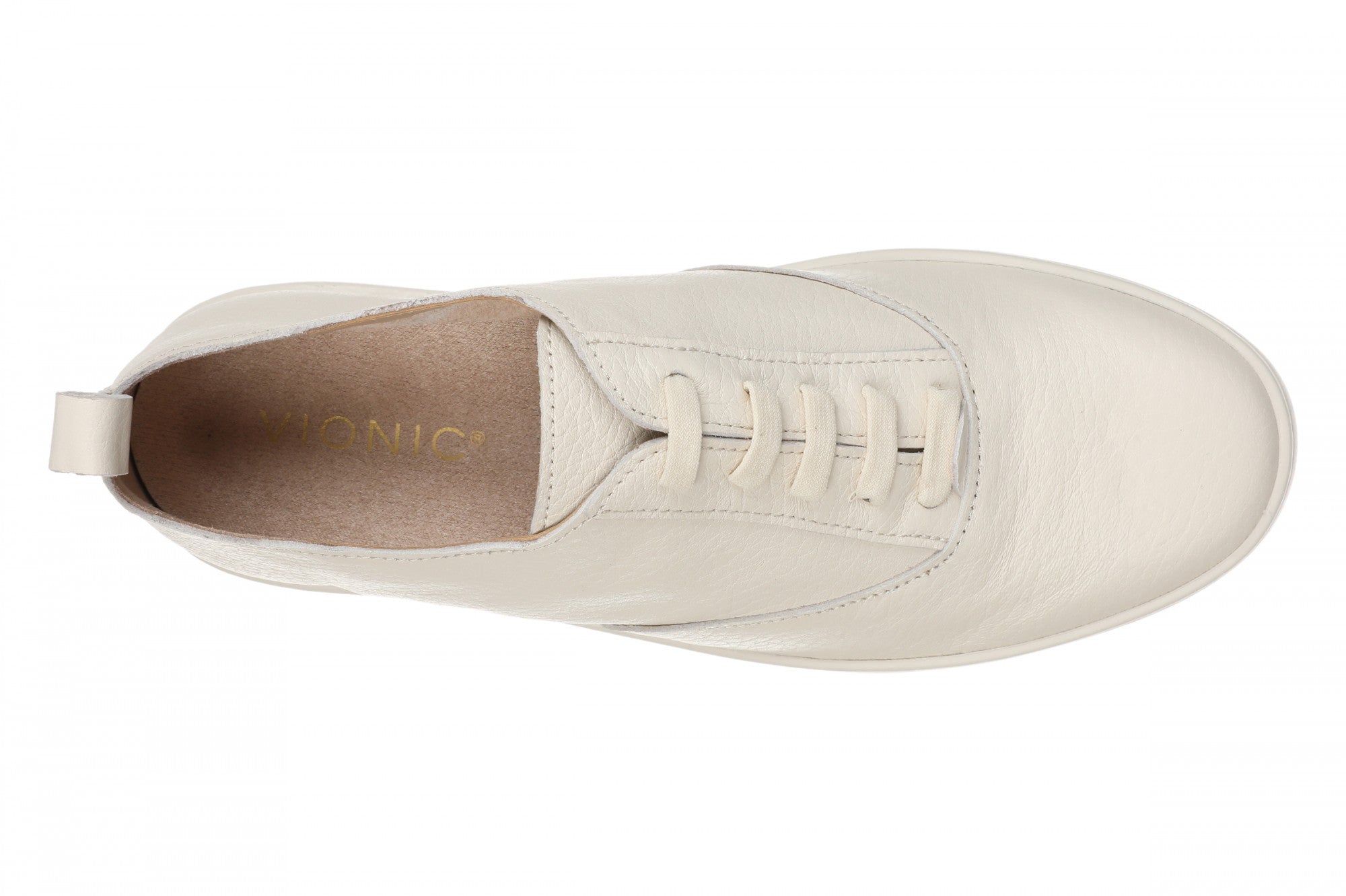 Vionic Uptown Juniper Women's Slip-on Loafer Moc Shoe - Cream - Top