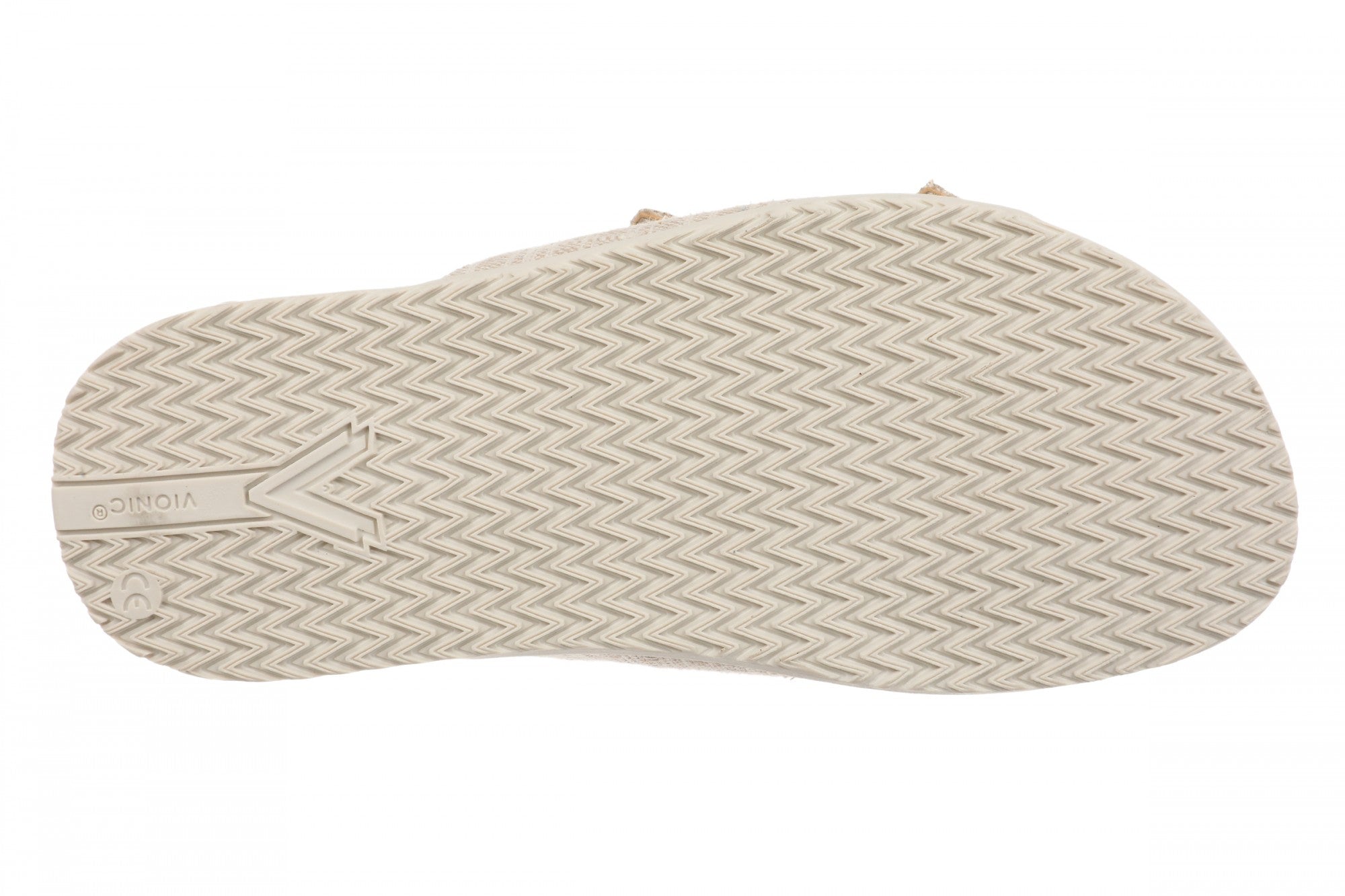 Vionic Elara Women's Orthotic Comfort Slide Sandals - Cream - Bottom