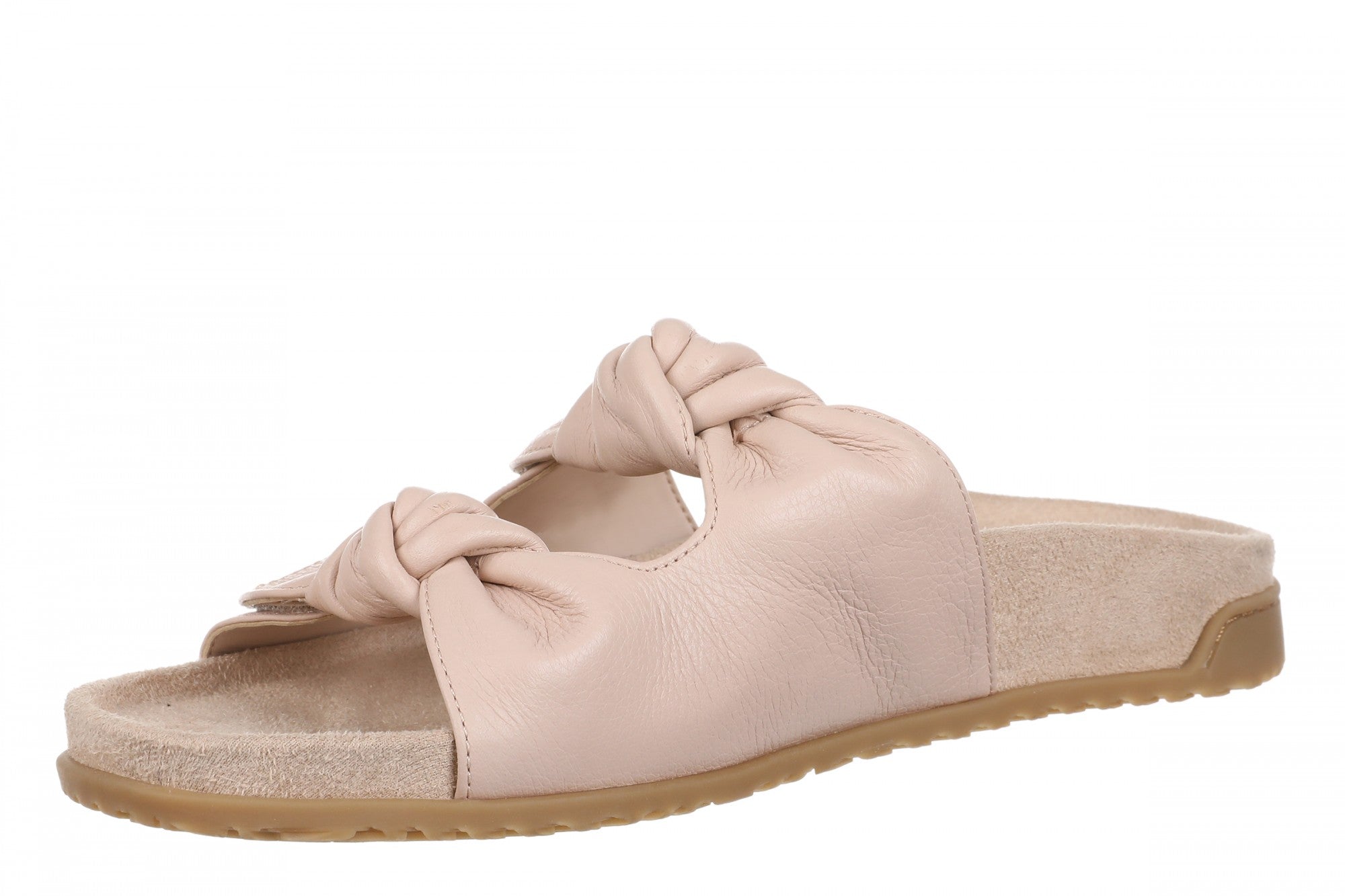 Vionic Elara Women's Comfort Slide Sandals - Cameo Rose - Left angle