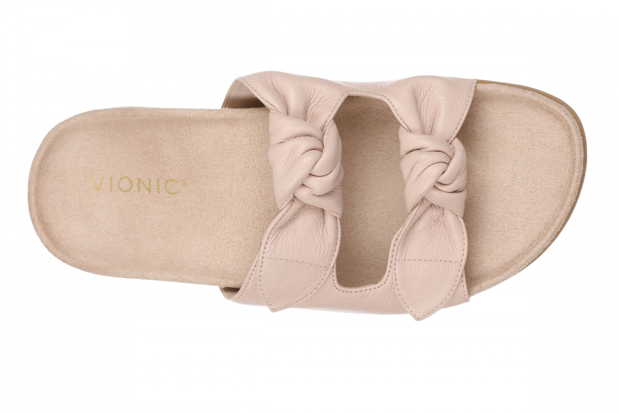 Vionic Elara Women's Comfort Slide Sandals - Cameo Rose - Top