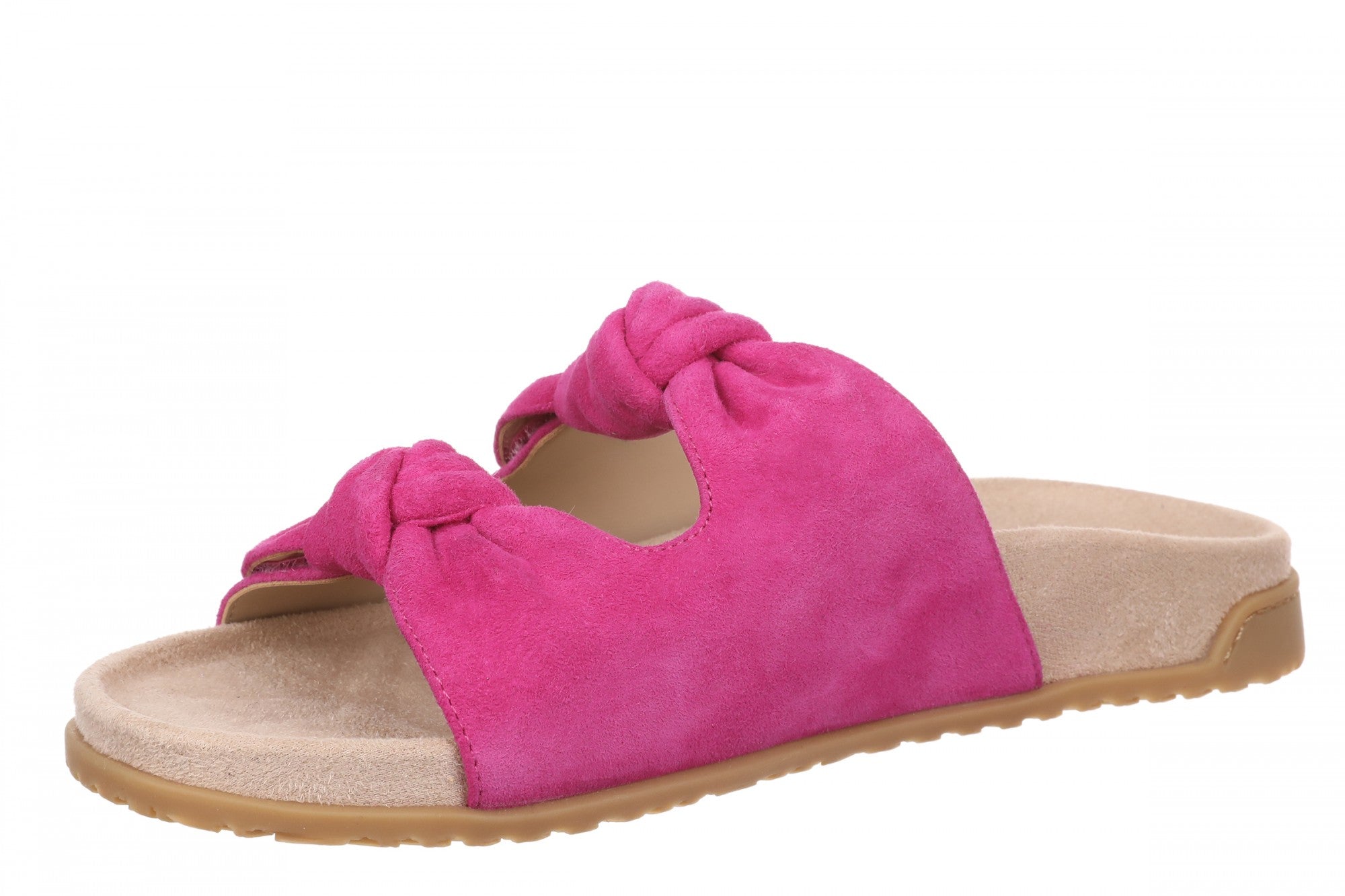 Vionic Elara Women's Orthotic Comfort Slide Sandals - Rose Violet - Left angle