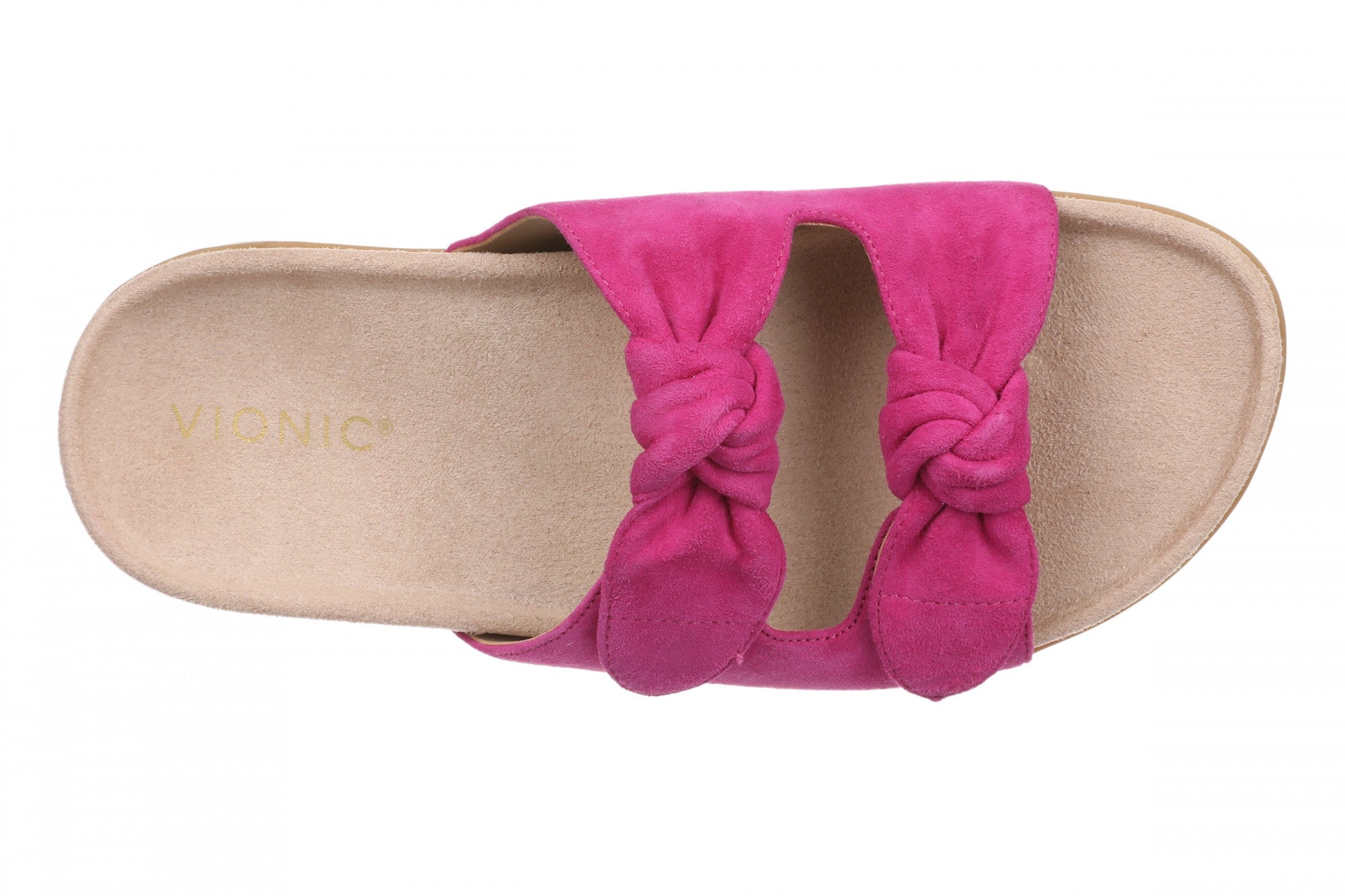 Vionic Elara Women's Orthotic Comfort Slide Sandals - Rose Violet - Top