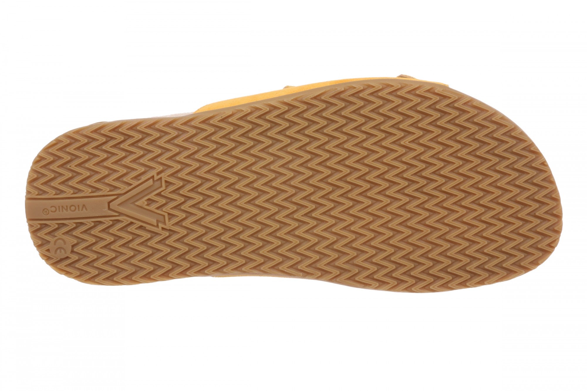 Vionic Elara Women's Orthotic Comfort Slide Sandals - Amber Yellow - Bottom