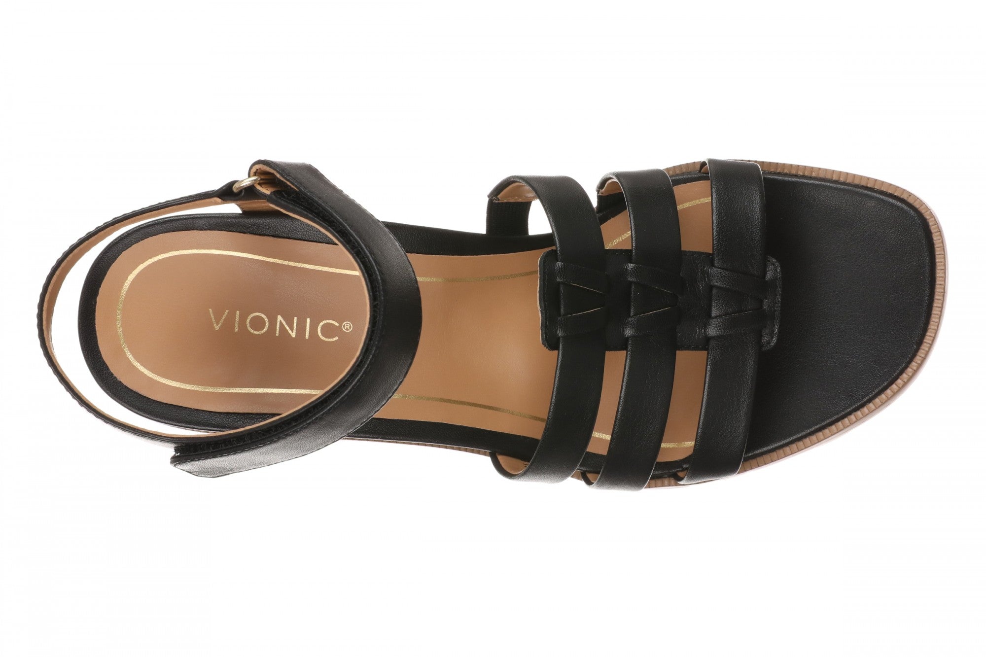 Vionic Maisy Women's Slingback Comfort Heeled Sandal - Black - Top