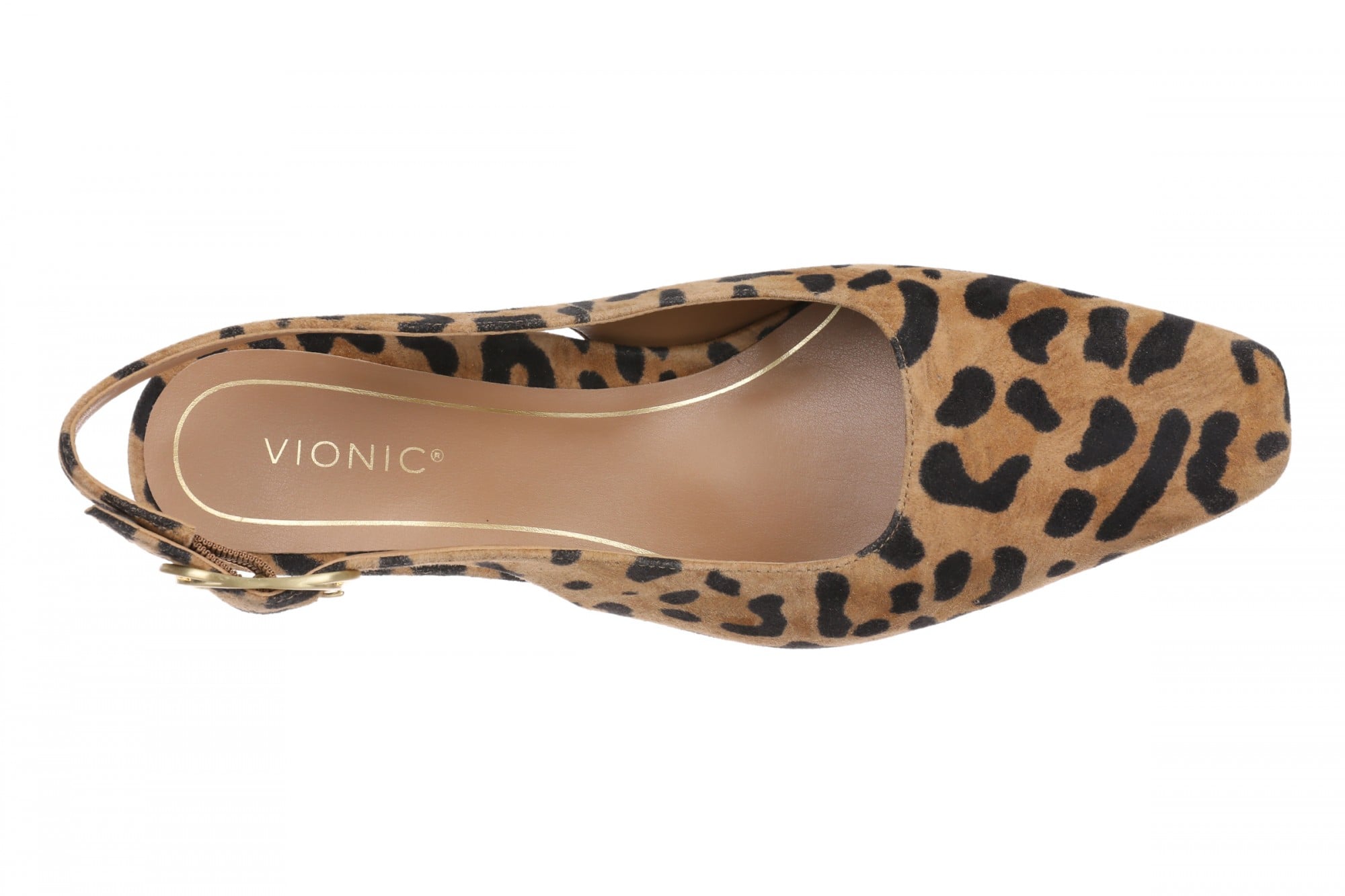 Vionic Stella Women's Cushioned Slingback Heel - Tan Leopard - Top