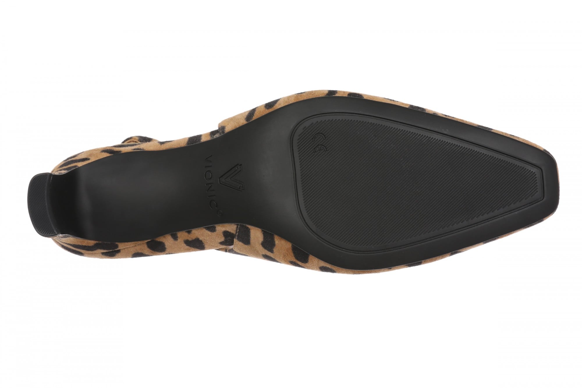 Vionic Stella Women's Cushioned Slingback Heel - Tan Leopard - Bottom