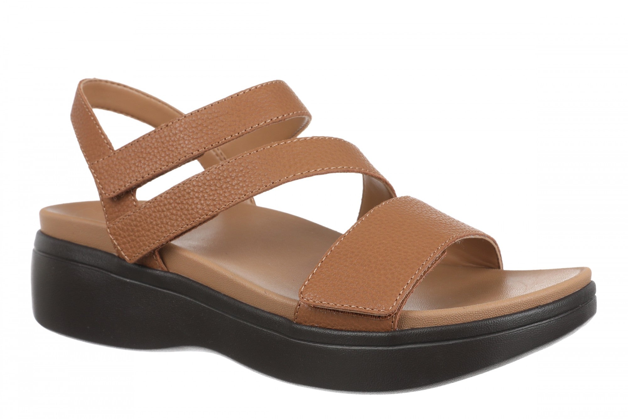 Vionic Sophia Sandal Slingback Platform - Women's Supportive Wedge Sandal in Tan