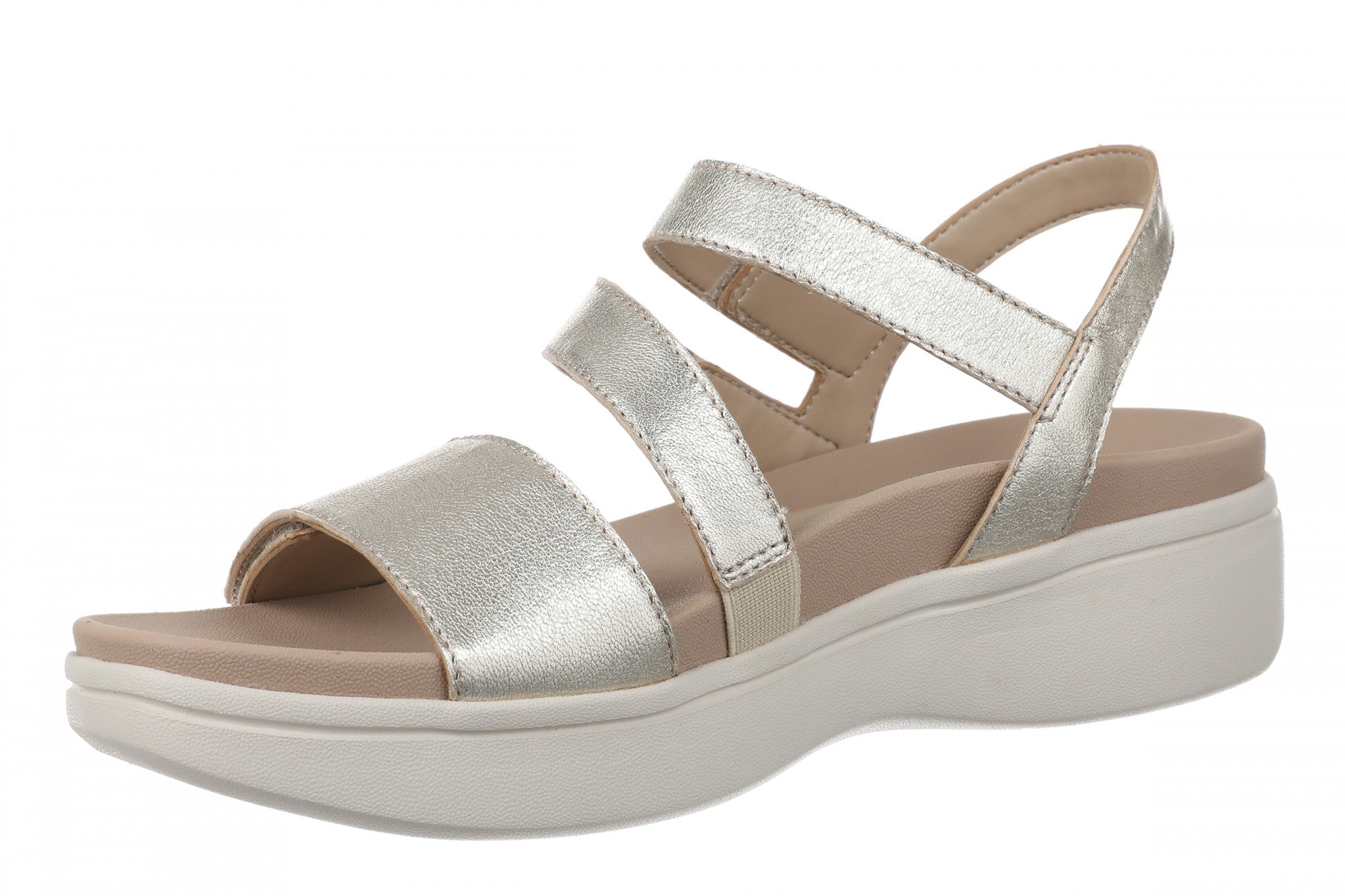 Vionic Sophia Womens Sandal Slingback Platform - Soft Gold - Left angle