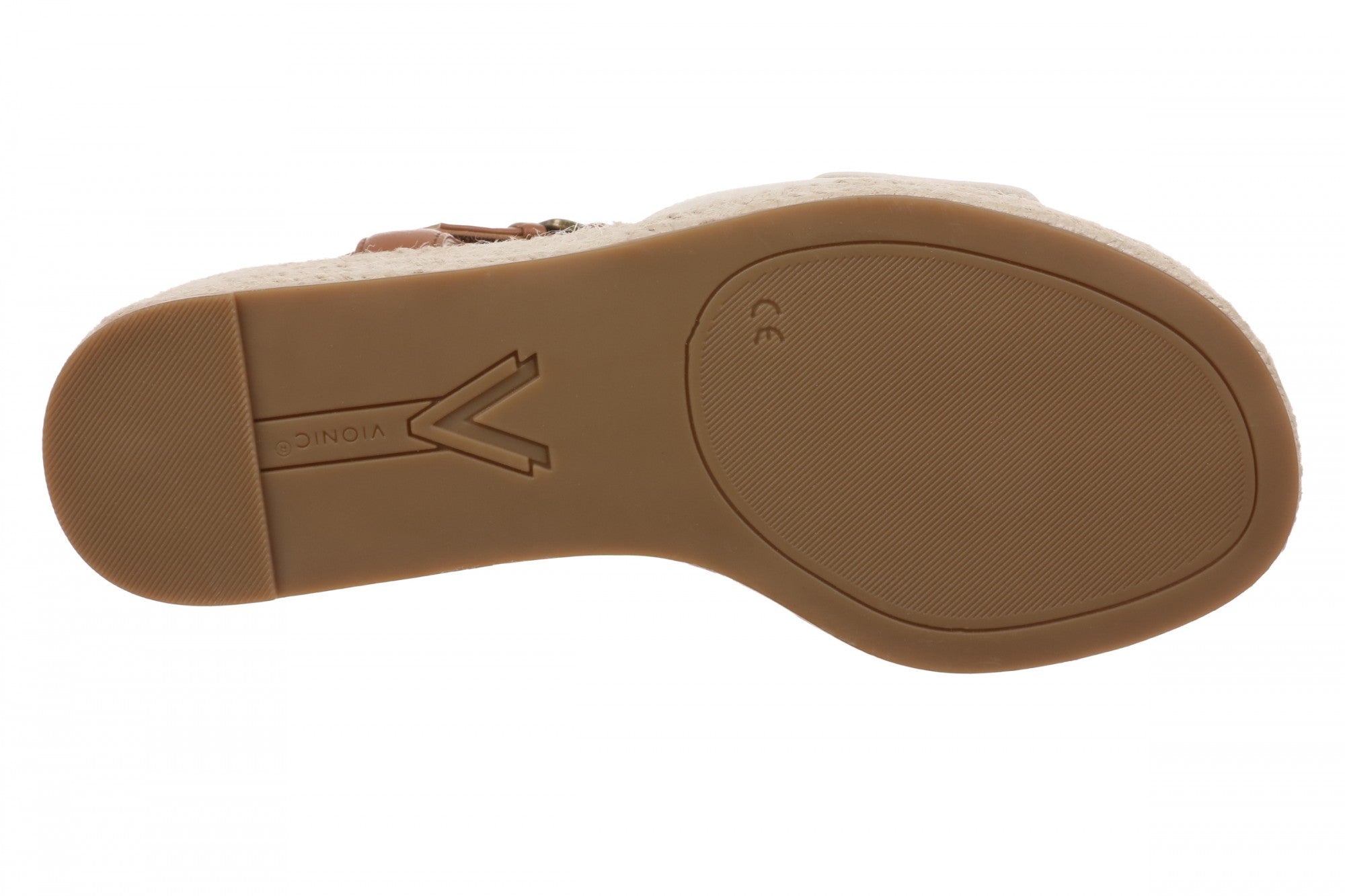 Vionic Sable Women's Platform Wedge Sandal  - Cream/Tan - Bottom