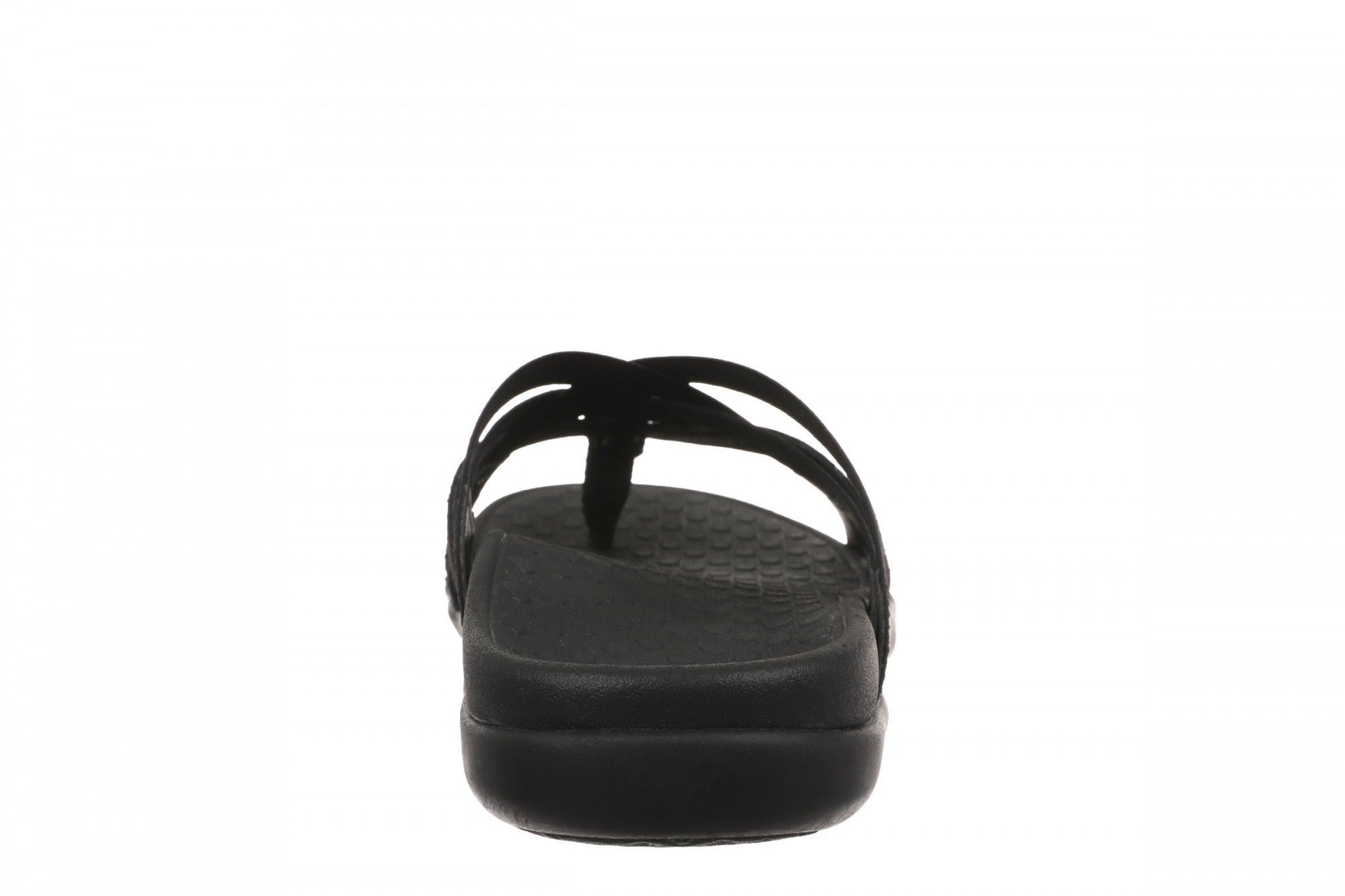 Vionic Tia Women's Sandal - Women's Stretchy Gore Orthotic Arch Support Sandal - Black - Back
