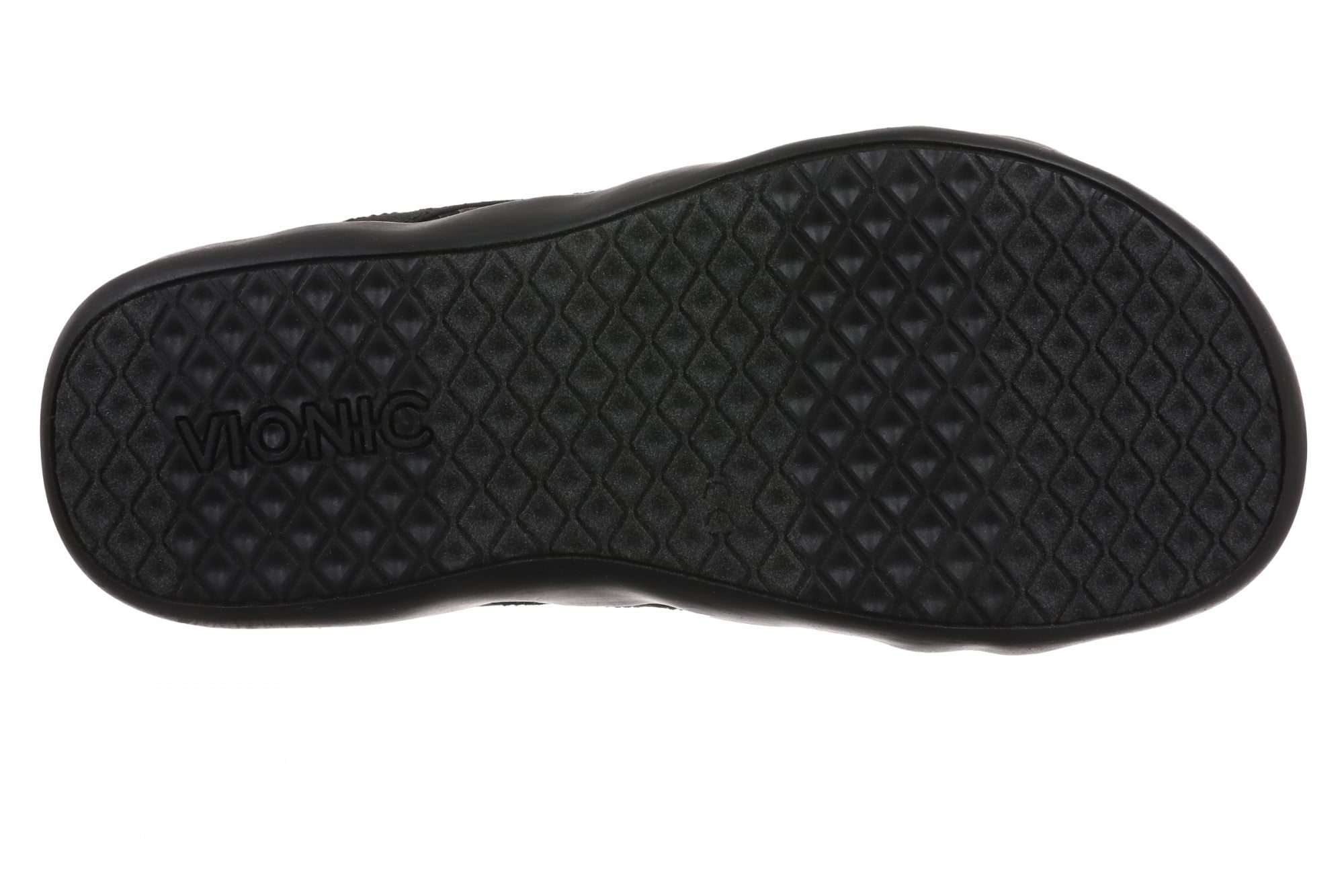 Vionic Tia Women's Sandal - Women's Stretchy Gore Orthotic Arch Support Sandal - Black - Bottom
