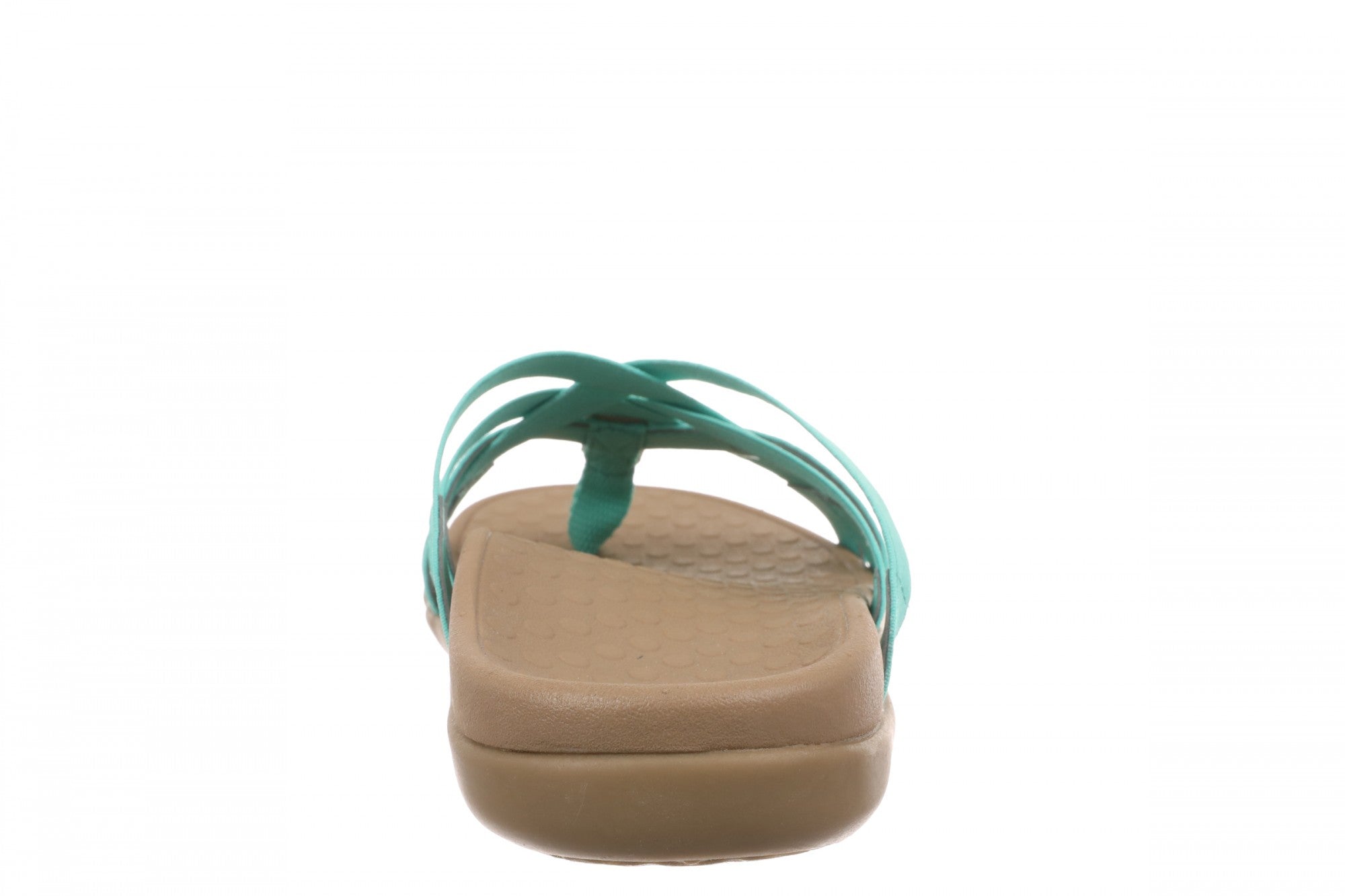 Vionic Tia Women's Sandal - Women's Stretchy Gore Orthotic Arch Support Sandal - Aqua Green - Back